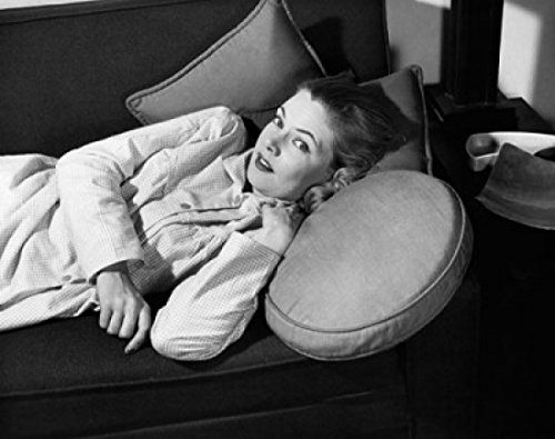 Portrait of a Young Woman Lying on a Couch - Vintage Art Poster Print 18x24 Inches - Perfect for Living Room, Bedroom & Office Wall Decor