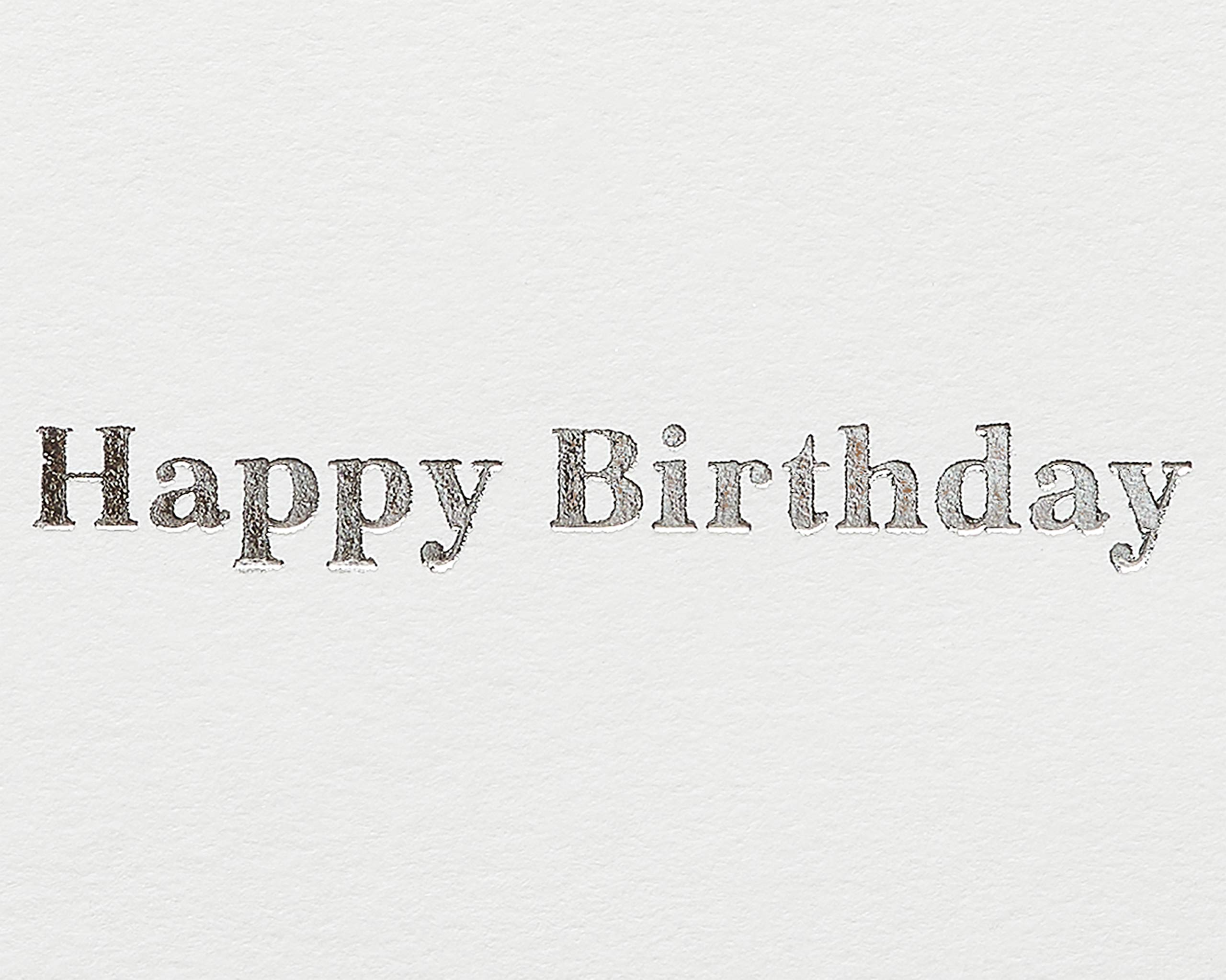 Elegant Papyrus Birthday Card - Handmade Happy Birthday Greeting Card for Women & Men - Perfect for Parties, Anniversaries & Special Occasions