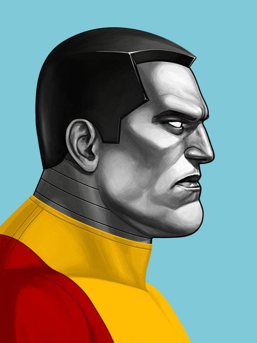 Colossus Mike Mitchell Marvel X-Men Poster - Premium Art Print for Home, Office & Comic Book Fan Decor