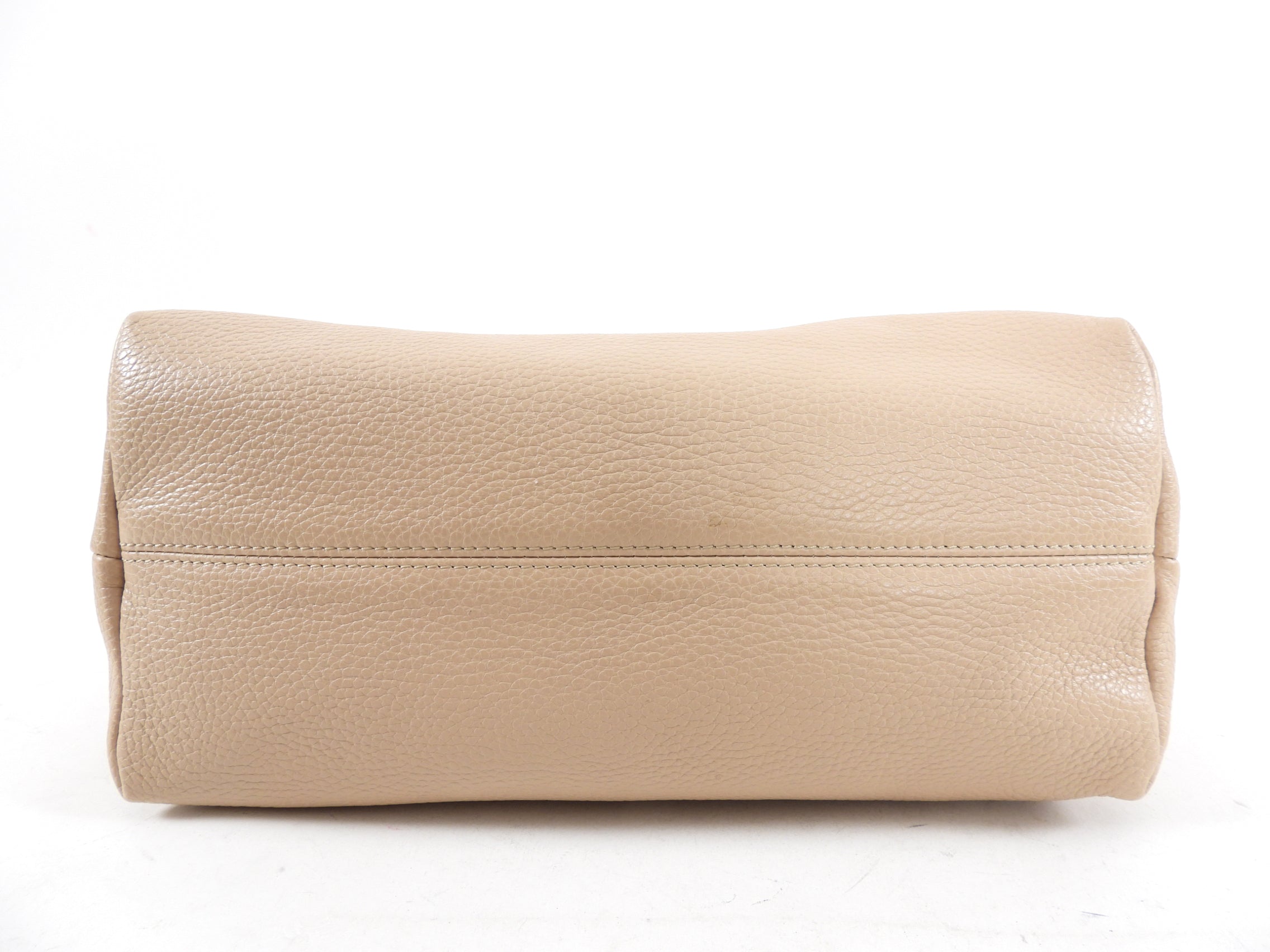 Burberry Beige Grained Leather 2-Way Shoulder Bag & Clutch Purse for Women | Luxury Designer Handbag for Work, Travel & Evening Events