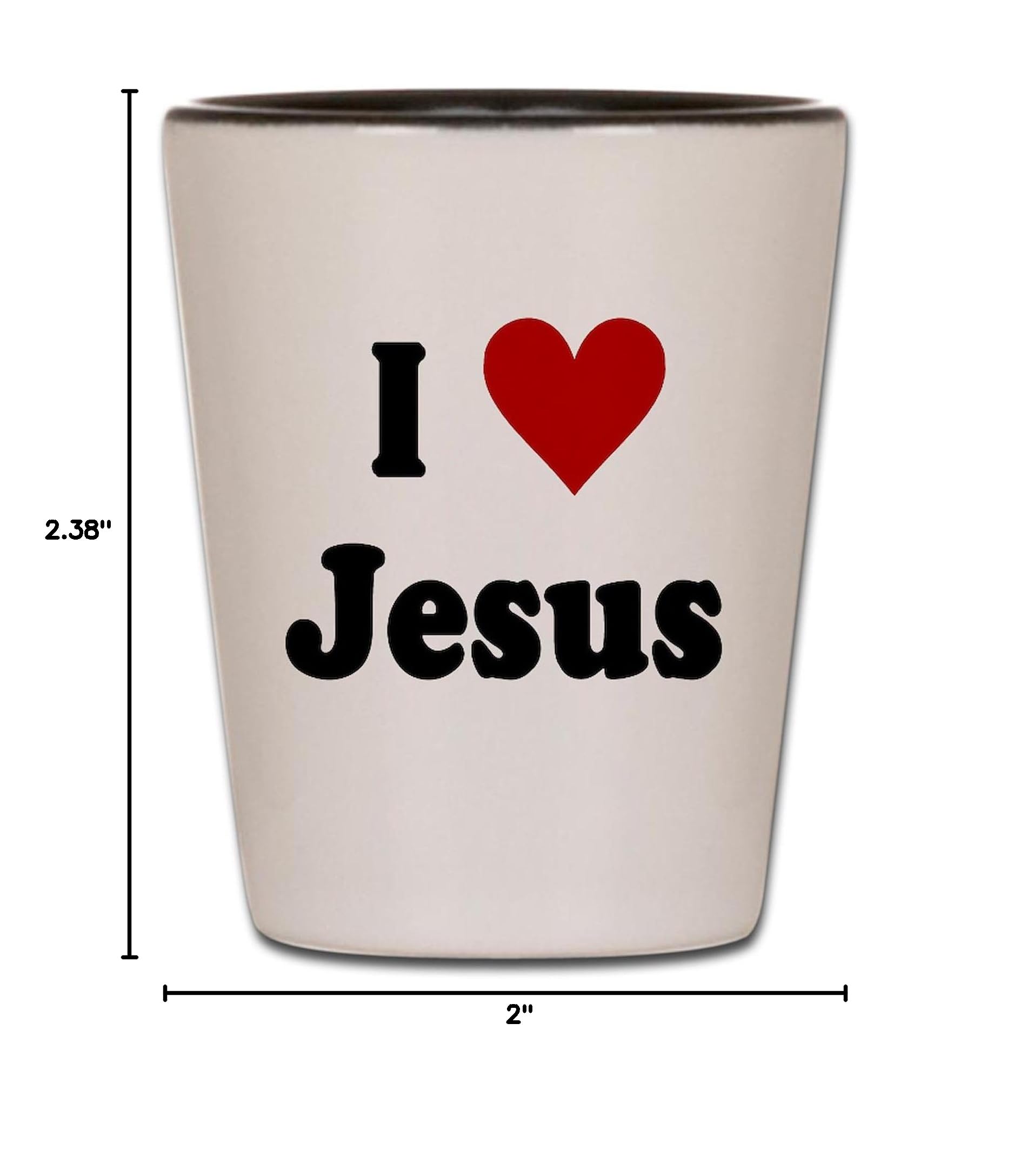 I Love Jesus Shot Glass - Unique & Funny Christian Gift for Parties, Holidays & Religious Celebrations