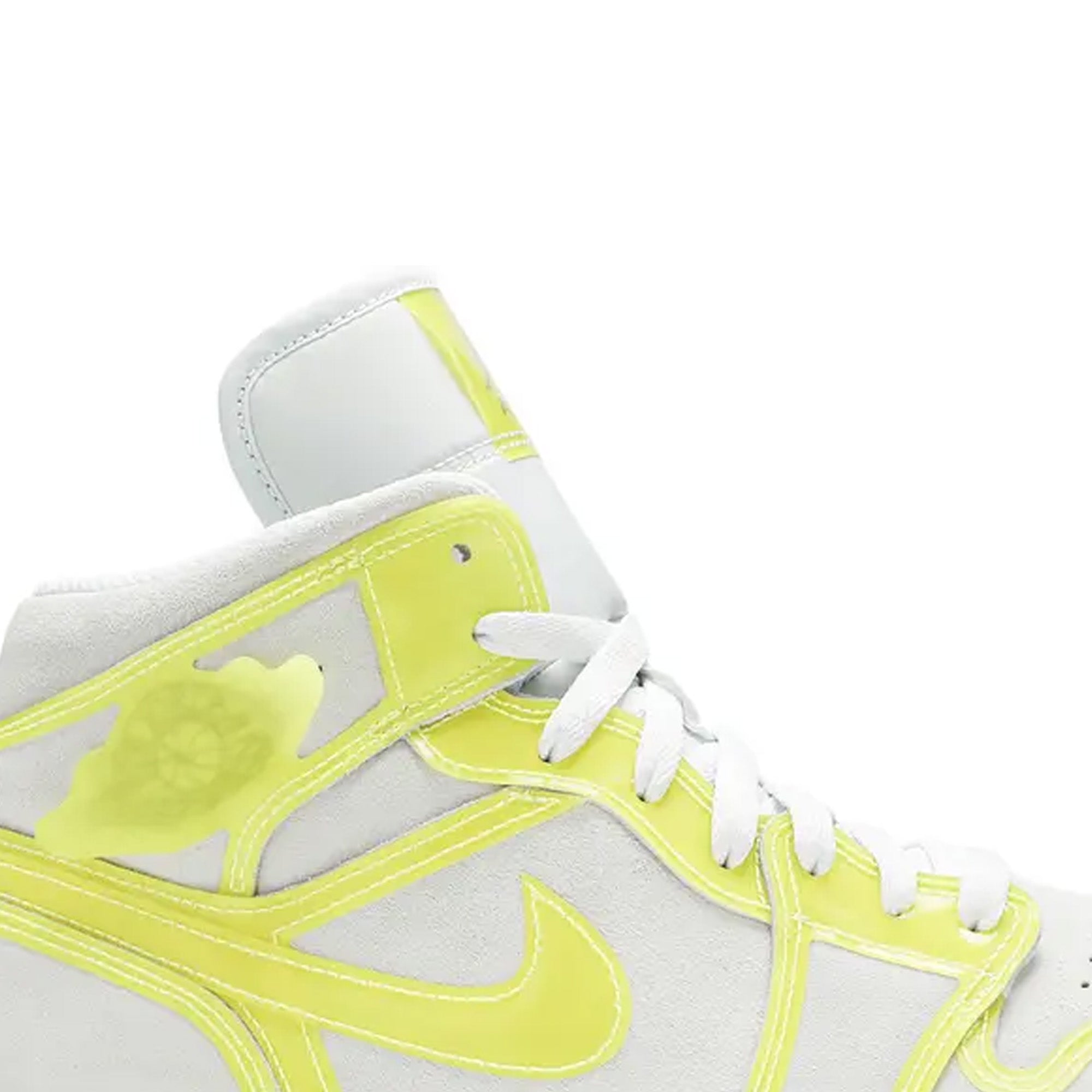 Air Jordan 1 Mid LX 'Off White Opti Yellow' Women's Basketball Shoes - Retro Sneakers for Streetwear & Casual Fashion | Perfect for Urban Style, Gym & Everyday Wear