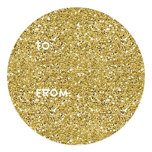 Gold Glitter Printed Modern