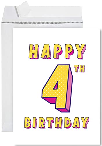 Purple & Yellow 4th Birthday