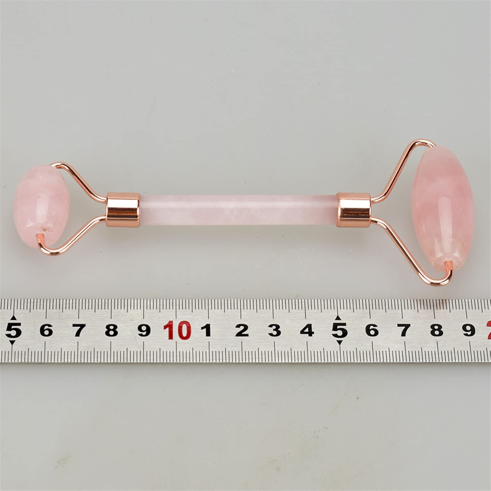 **Dual Head Jade Roller & Gua Sha Set - Crystal Stone Face Massager for Wrinkle Reduction, Lymphatic Drainage & Skincare - Beauty Tool for Anti-Aging & Relaxation (1Pcs, Rose Quartz & White Jade) - Perfect for Home Spa, Self-Care Routine & Gift**