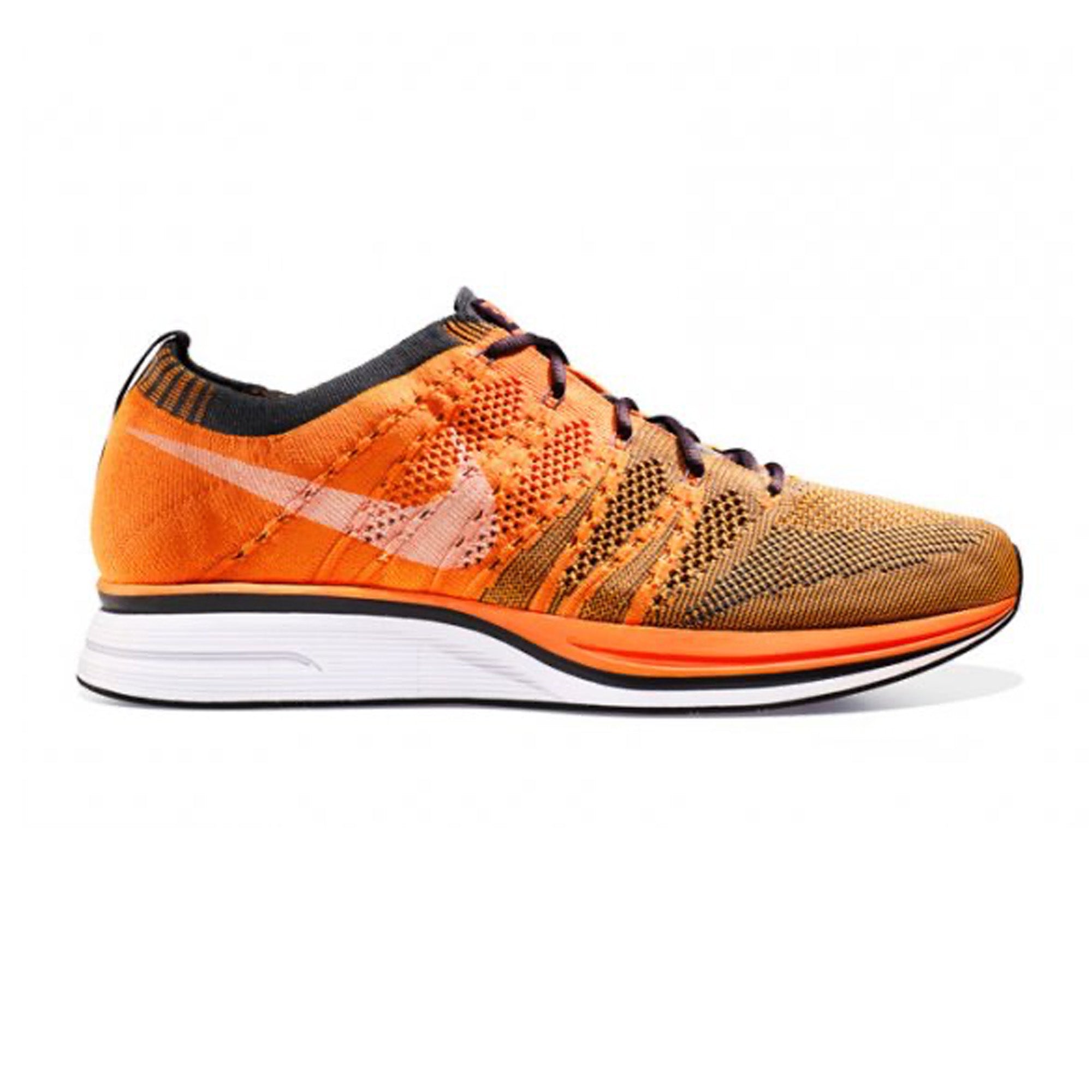 Nike Flyknit Trainer Running Shoes - Lightweight & Breathable for Men (Orange/Grey) | Perfect for Gym, Jogging & Casual Wear