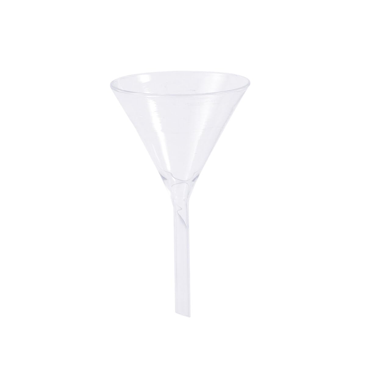 Mipcase 40mm Borosilicate Glass Funnel - Lab Bottle Filling Funnel for Chemistry Experiments & Essential Oil Transfer - Durable Laboratory Glassware for Precise Liquid Pouring