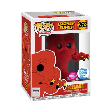 Funko Pop Animation: Looney Tunes Gossamer [Flocked] - Funko Shop Exclusive Limited Edition Collectible for Display & Gifts - Perfect for Pop Culture Fans & Home Decor