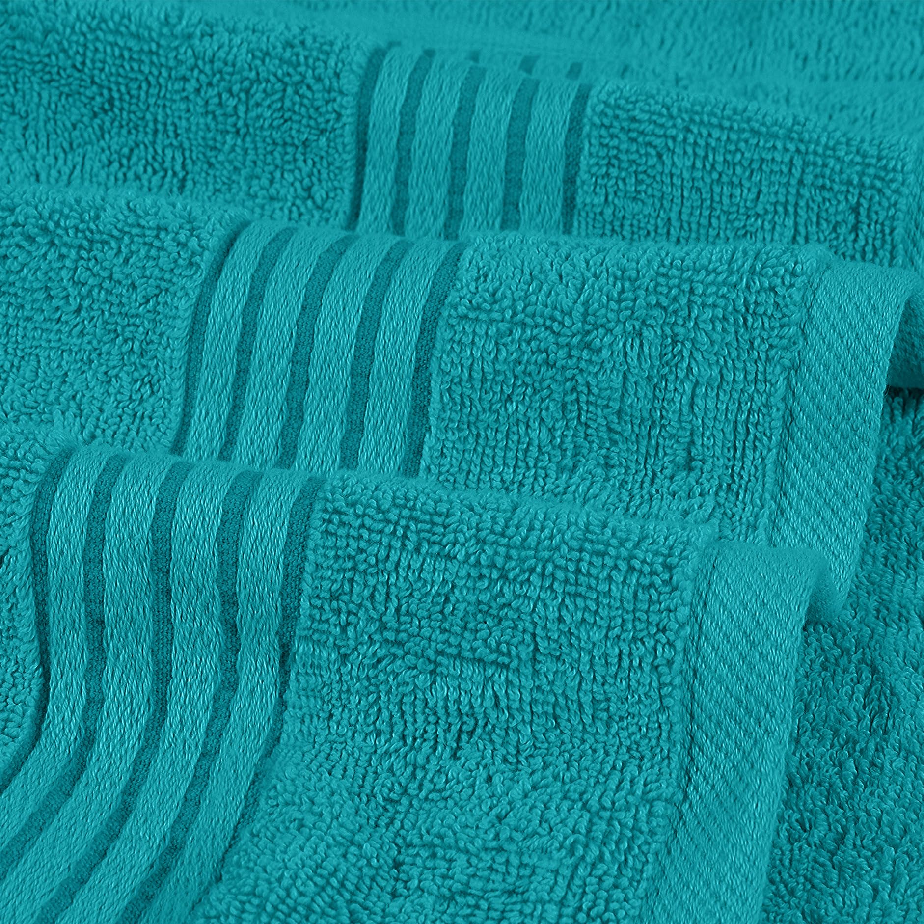 Utopia Towels 60-Piece Premium Hand Towels Set - 16x28 Inches, 100% Ring Spun Cotton, Lightweight & Highly Absorbent - Perfect for Bathroom, Travel, Camping, Hotels, Spa & Gym (Turquoise) - Soft & Quick-Drying Towels for Everyday Use & Guest Essentials