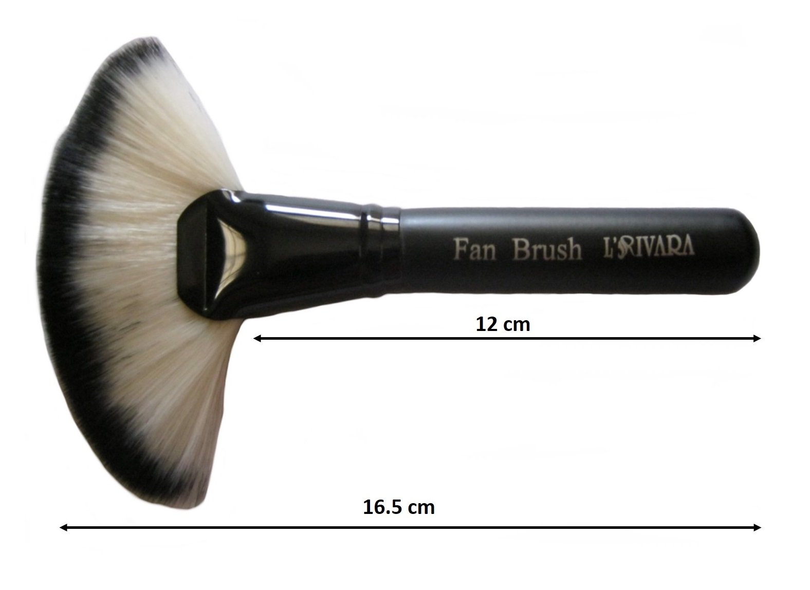L'Rivara Soft Fan Shape Makeup Brush for Blush & Loose Powder - Flawless Foundation Application - Perfect for Everyday Makeup & Professional Beauty Looks (LR-107)