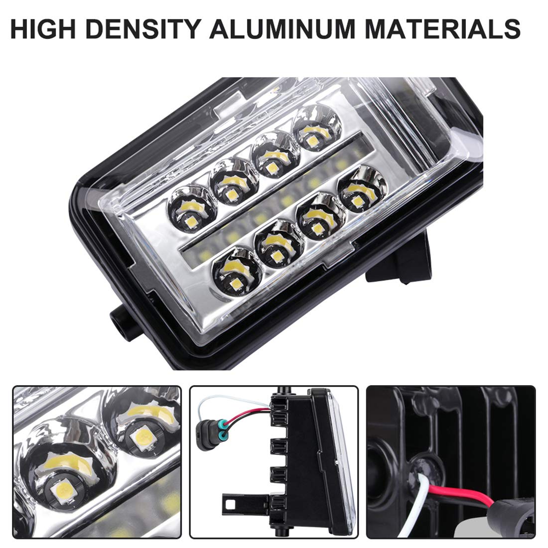 Kiwi Master Upgrade F150 LED Fog Lights for 2015-2020 Ford F-150 | 4 Inch Waterproof LED Bumper Light Kit (1 Pair) | Enhanced Visibility for Off-Roading & Night Driving