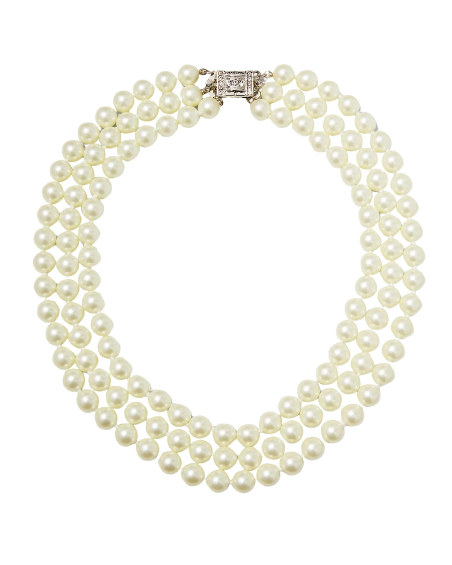 Kenneth Jay Lane Pearl Necklace - Elegant Jewelry Inspired by Barbara Bush & Jackie Kennedy | Perfect for Formal Events, Weddings & Vintage Fashion Lovers