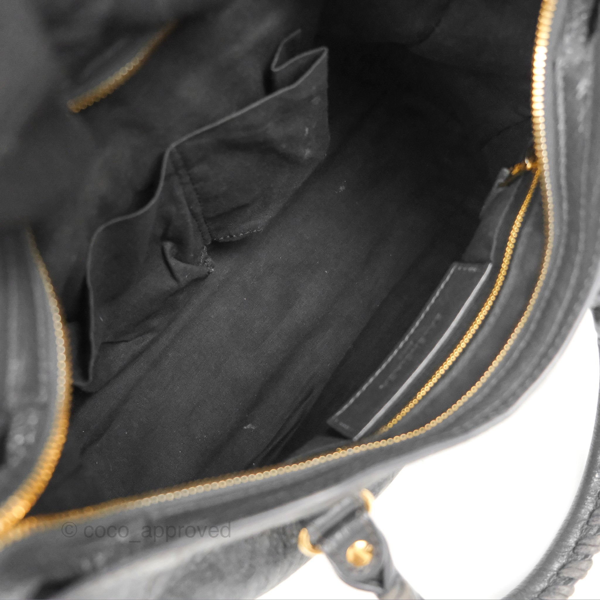 Balenciaga Classic Small City Bag in Dark Grey Aged Calfskin with Gold Hardware - Perfect for Everyday Luxury & Night Out