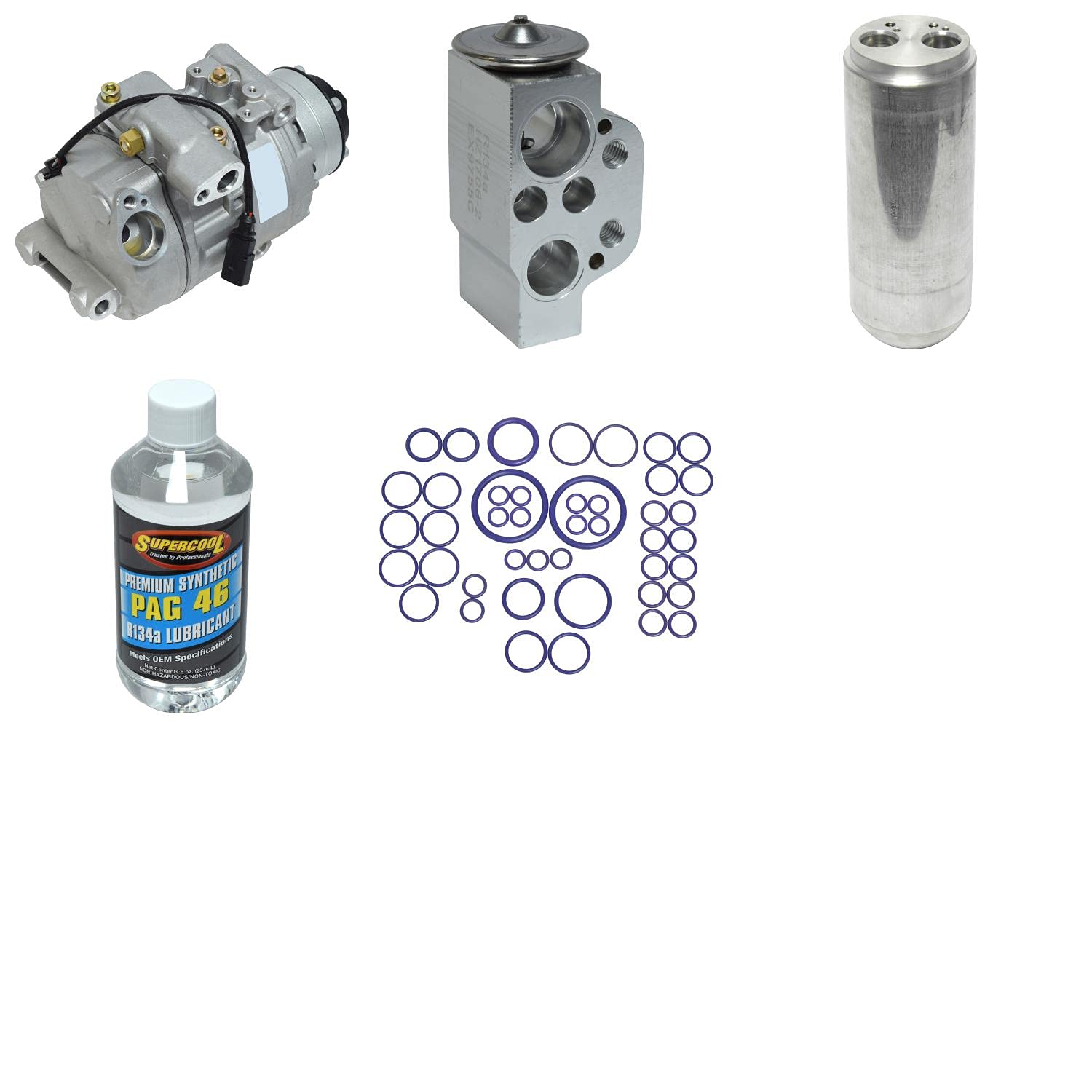 New A/C Compressor and Component Kit for Audi S4 - High Performance Cooling System Replacement - Perfect for Summer Driving & Road Trips