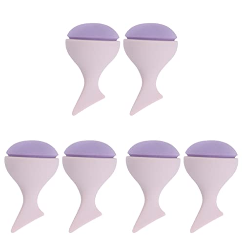 FRCOLOR 6pc Mermaid Makeup Sponges - Foundation & Powder Blender for Flawless Makeup