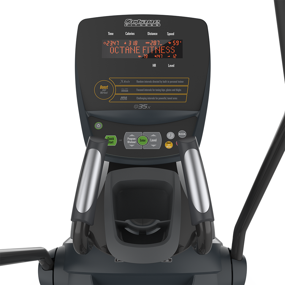 Octane Q35x Elliptical Machine - Low Impact Cardio Trainer for Home Gym, Full Body Workout Equipment with LCD Display | Perfect for Small Spaces & Apartment Fitness