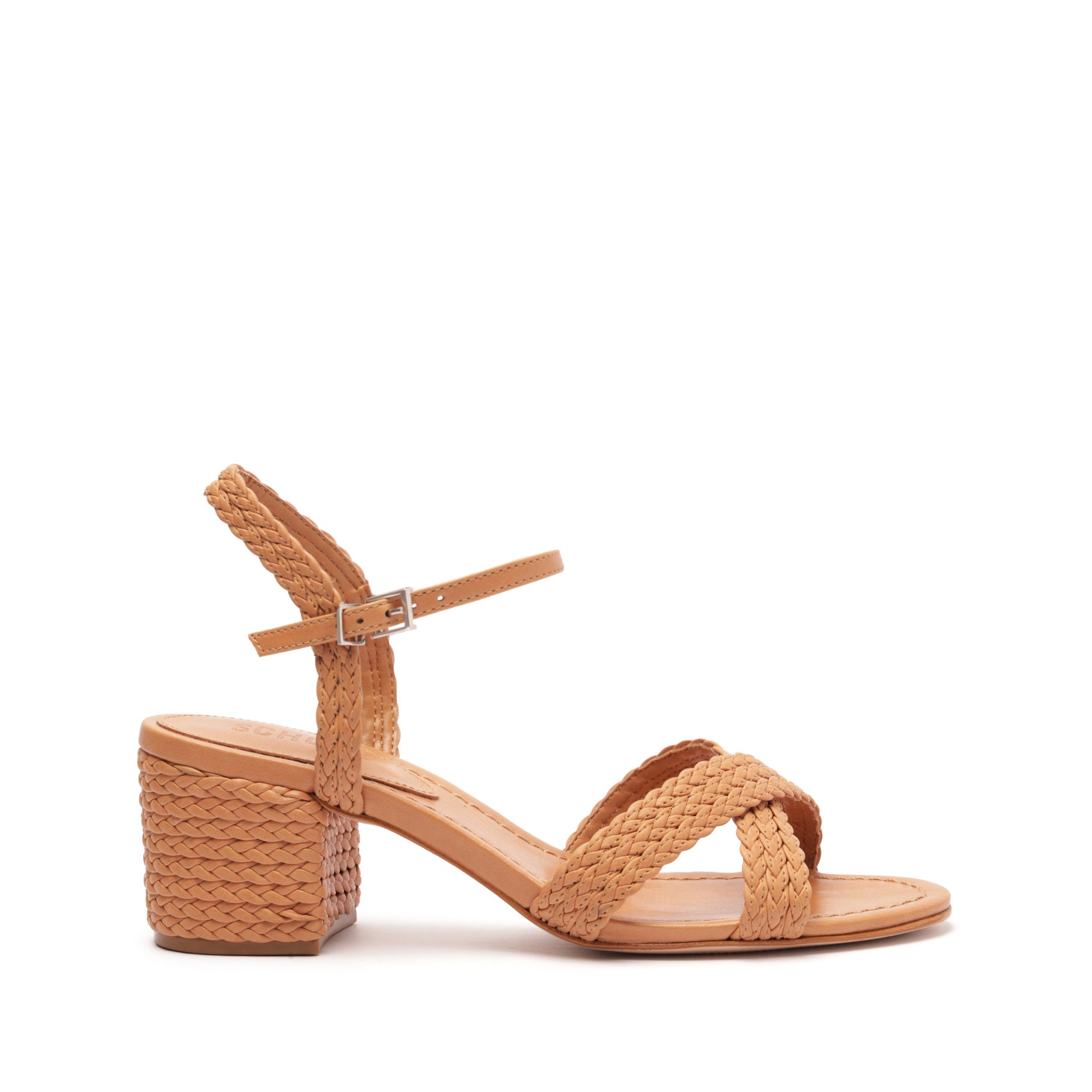 Karima Block Heel Leather Sandals for Women - Comfortable Ankle Strap Summer Shoes - Perfect for Beach, Vacation, and Casual Outings
