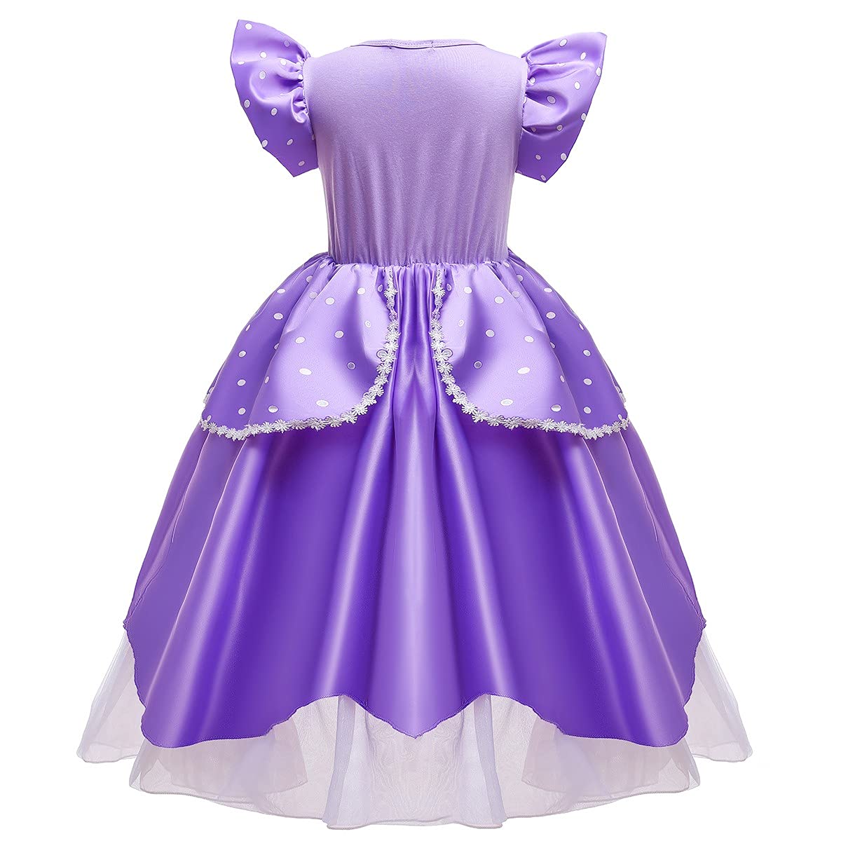 Sofia Princess Birthday Dress for Girls - Rapunzel Halloween Costume & Christmas Party Gown with Accessories | Perfect for Pageants, Evening Events & Dress-Up Play