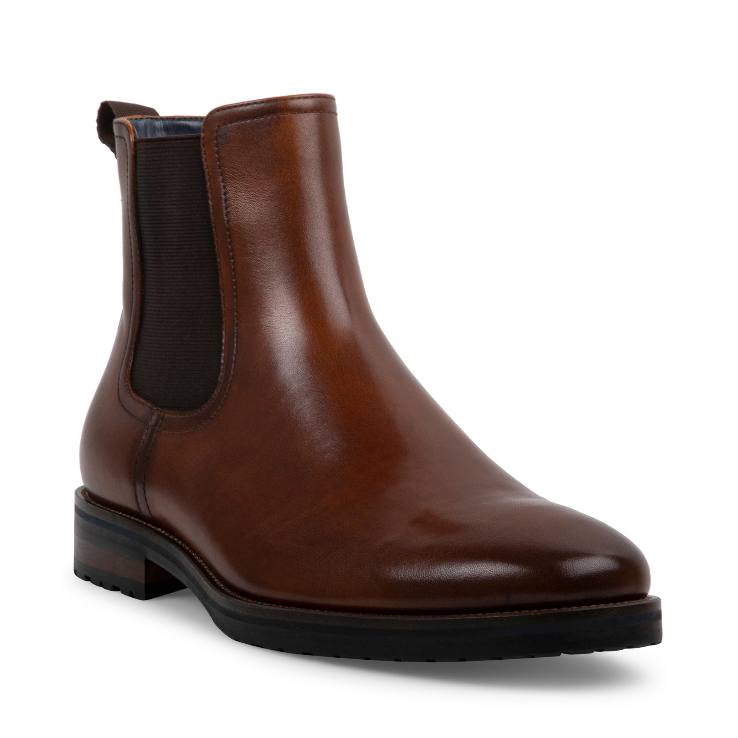 Steve Madden Men's Sverne Boot - Waterproof Leather Chelsea Boots for Men, Slip Resistant Comfortable Ankle Boots - Perfect for Casual Wear, Work & Outdoor Activities