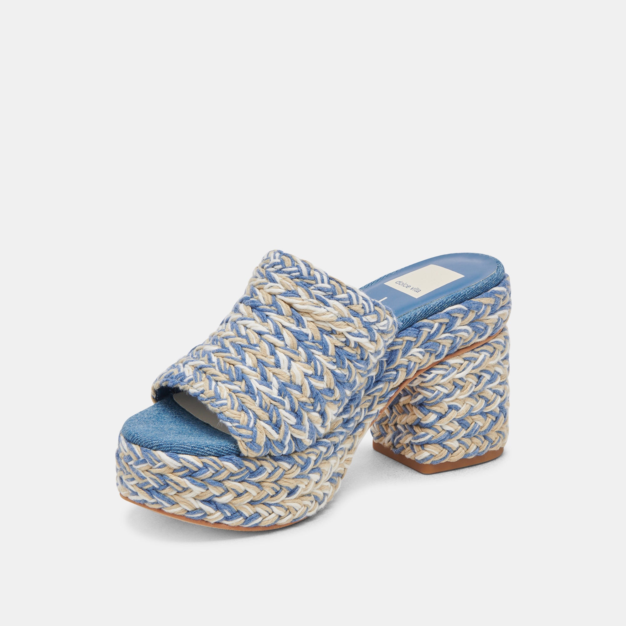 Stylish Blue Multi Woven High Heels for Women - Perfect for Parties, Weddings & Evening Events