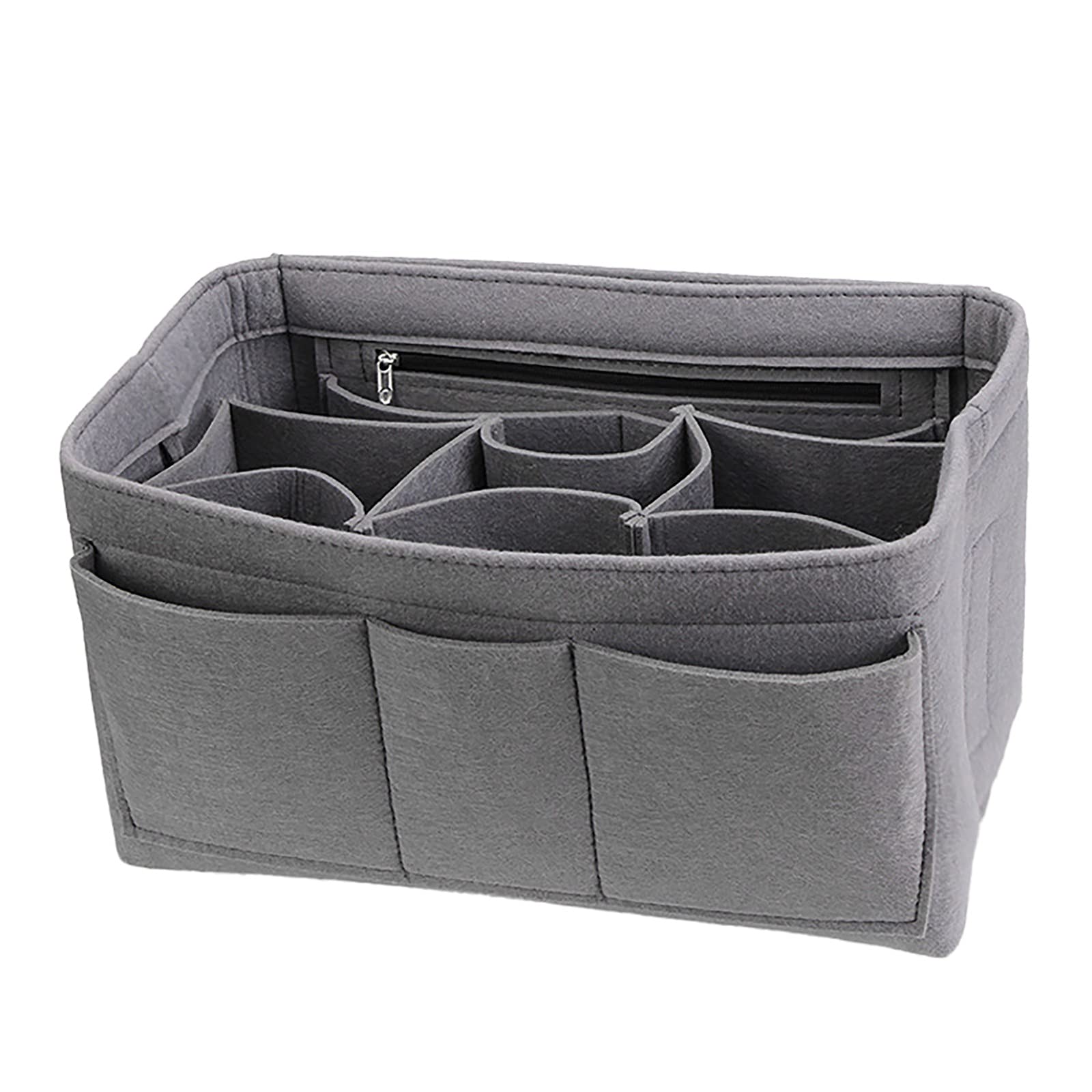 Women's Felt Cosmetic Organizer Bag - Multifunctional Nappy Handbag for Makeup & Toiletries Storage | Perfect for Travel, Home & Office Organization