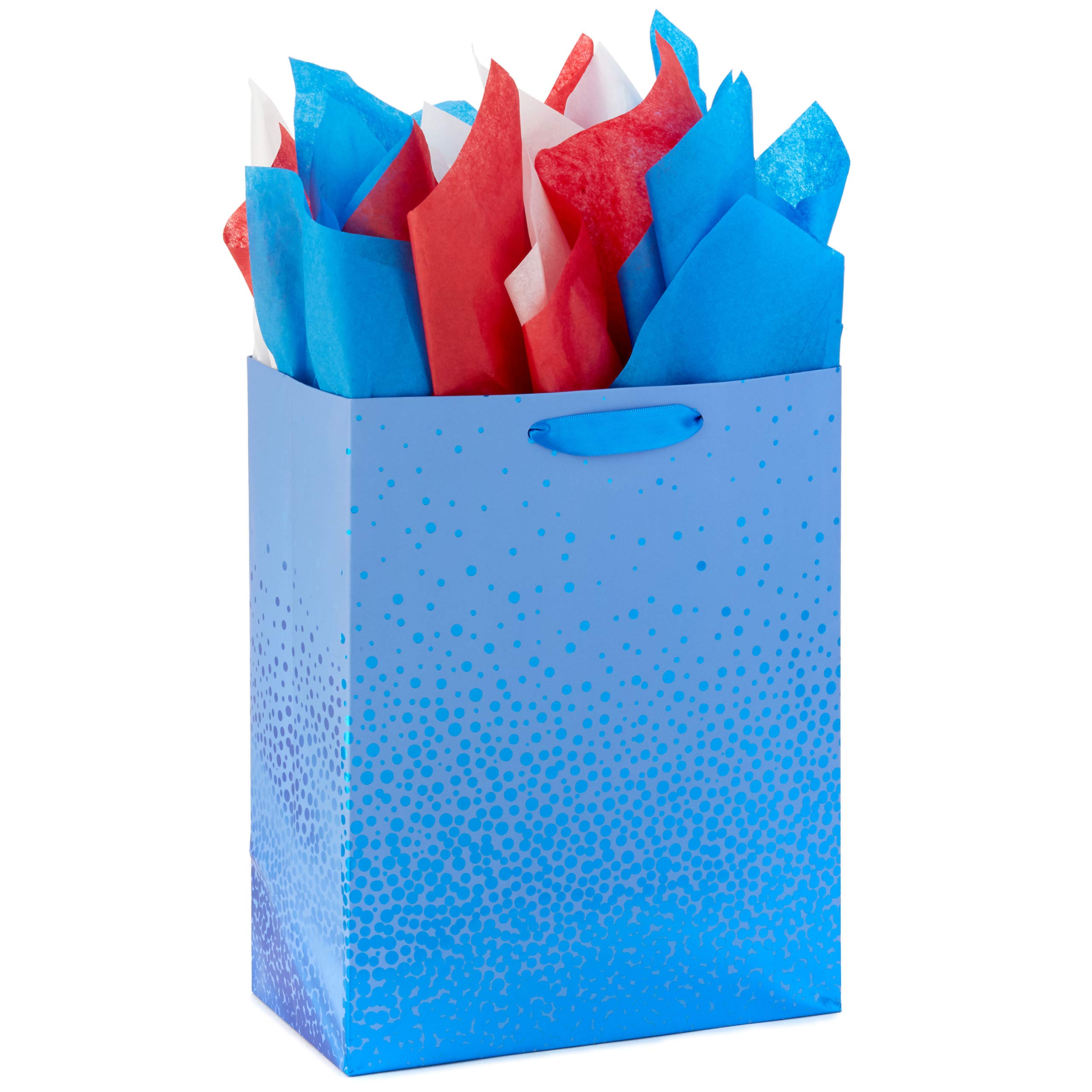 Hallmark Red White Blue Bulk Tissue Paper - 120 Sheets for Gift Wrapping, Party Decorations, Gift Bags | Perfect for Birthdays, Graduations, 4th of July, Christmas, Hanukkah Celebrations | Great for DIY Crafts, Table Settings, and Festive Home Decor