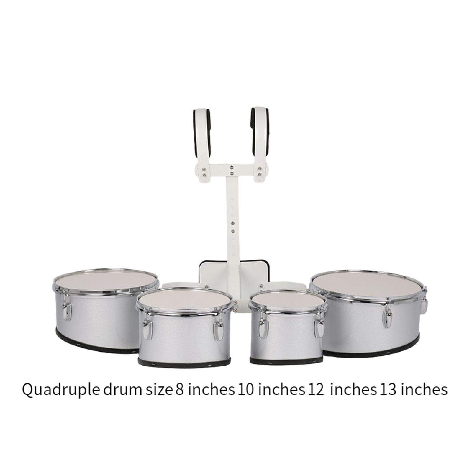 Professional Marching Band Drum Set - 4-Piece Percussion Kit with Multiple Tones | Ideal for Kids, Beginners & Music Practice | Perfect Birthday Gift for Children | Great for School Bands, Parades & Musical Performances