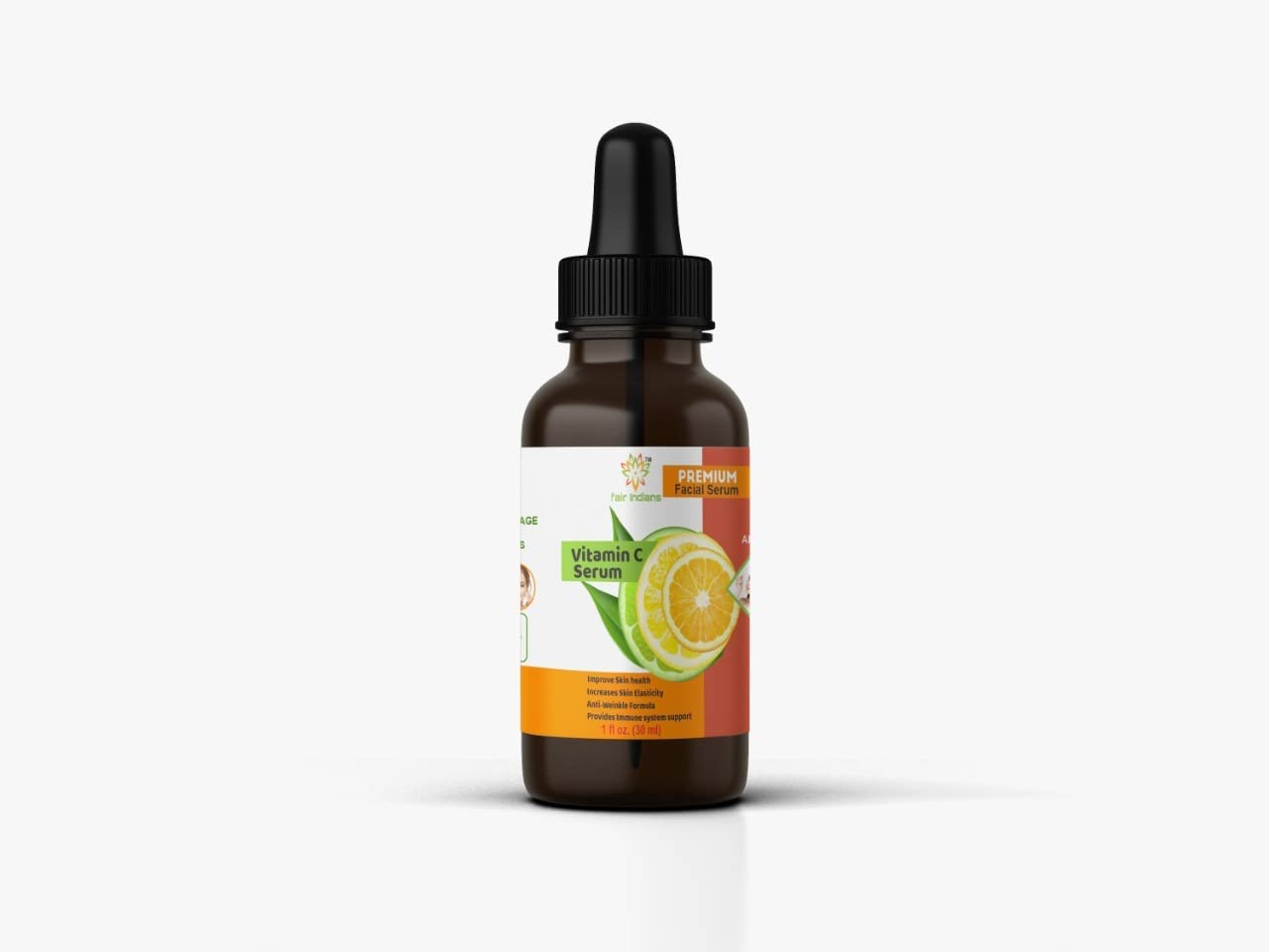 Premium Vitamin C Facial Serum (60ml) - Brightening & Anti-Aging for Glowing Skin | Suitable for All Skin Types | Use for Daily Skincare Routine & Nighttime Treatment