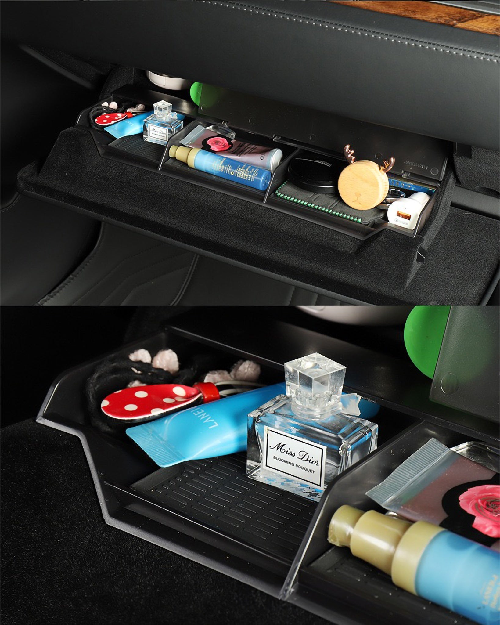 Tesla Model S & X Glove Box Organizer (2014-2020) - Premium Storage Solution for Car Accessories | Perfect for Road Trips & Daily Commute