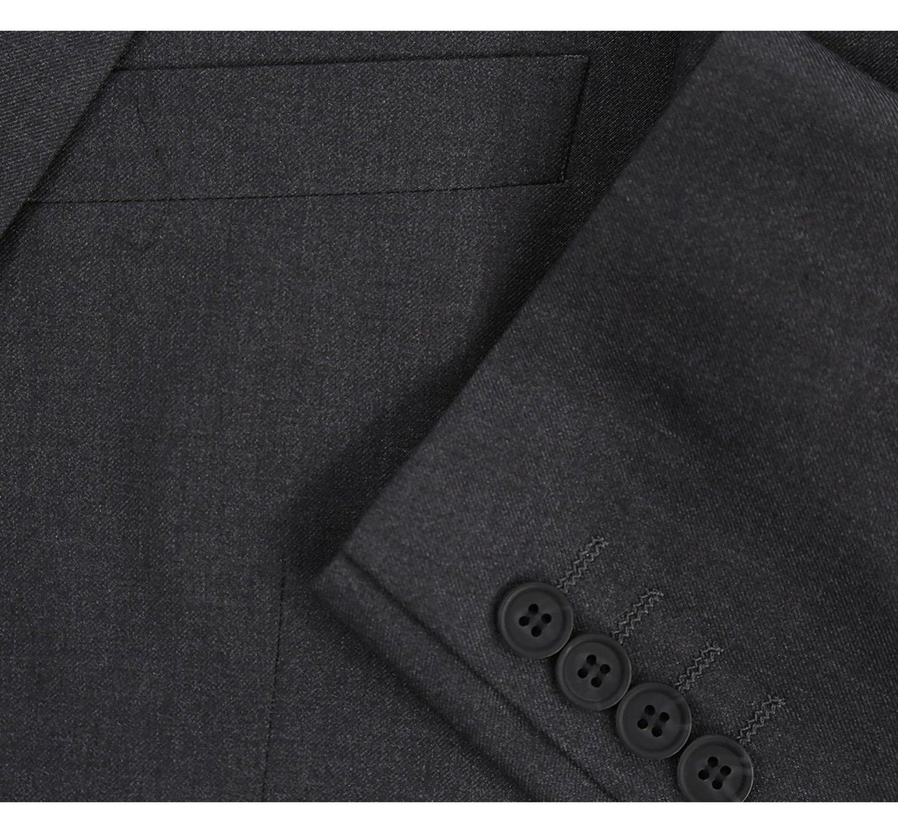 Alessandro Vitello by Renoir Classic Fit Single Breasted 2-Button Suit Set - Premium 2-Piece Men's Business Suit for Weddings, Office & Formal Events