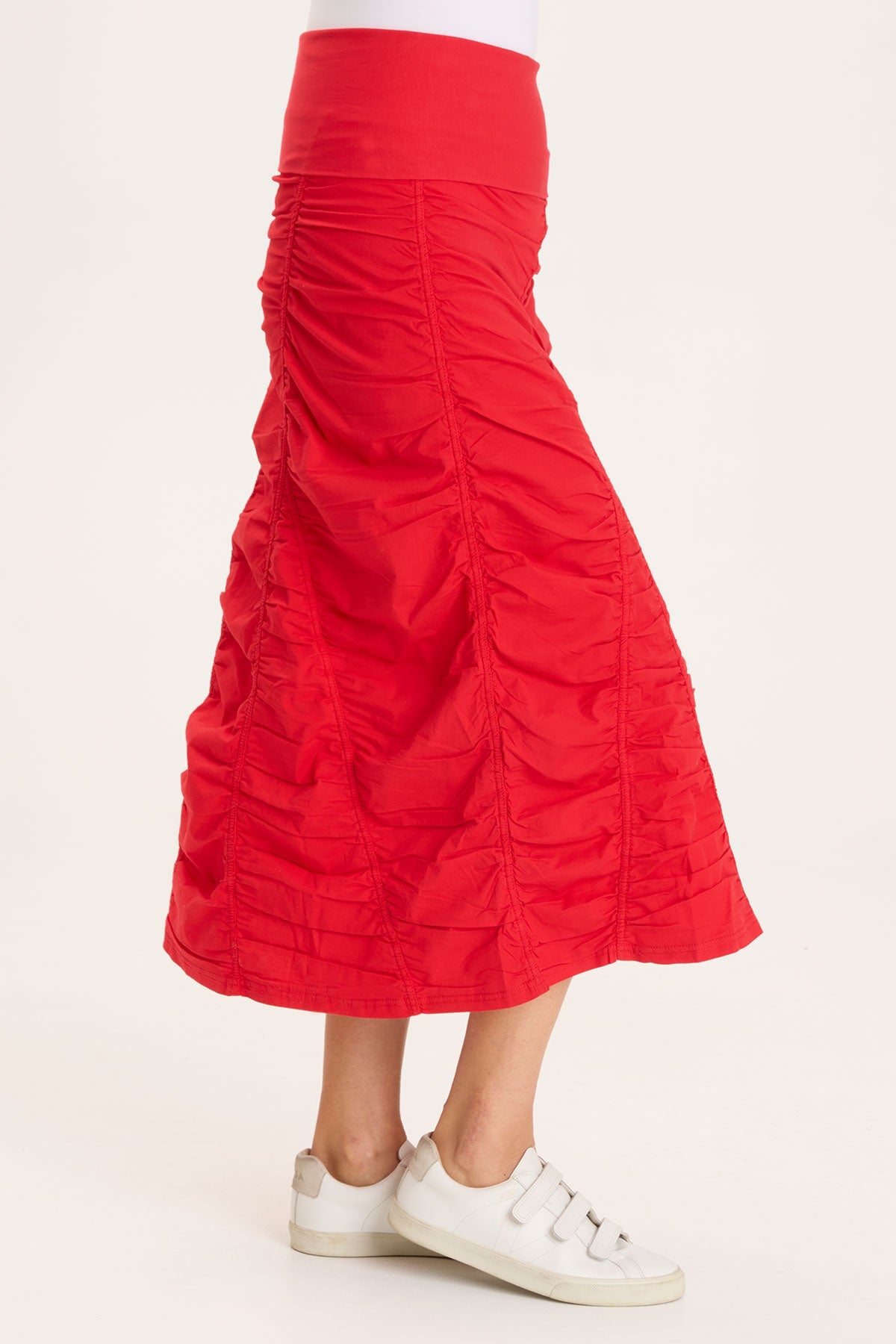 Gored Peasant Skirt for Women - Flowy Boho Midi Skirt with Elastic Waist | Perfect for Summer, Festivals & Casual Outfits