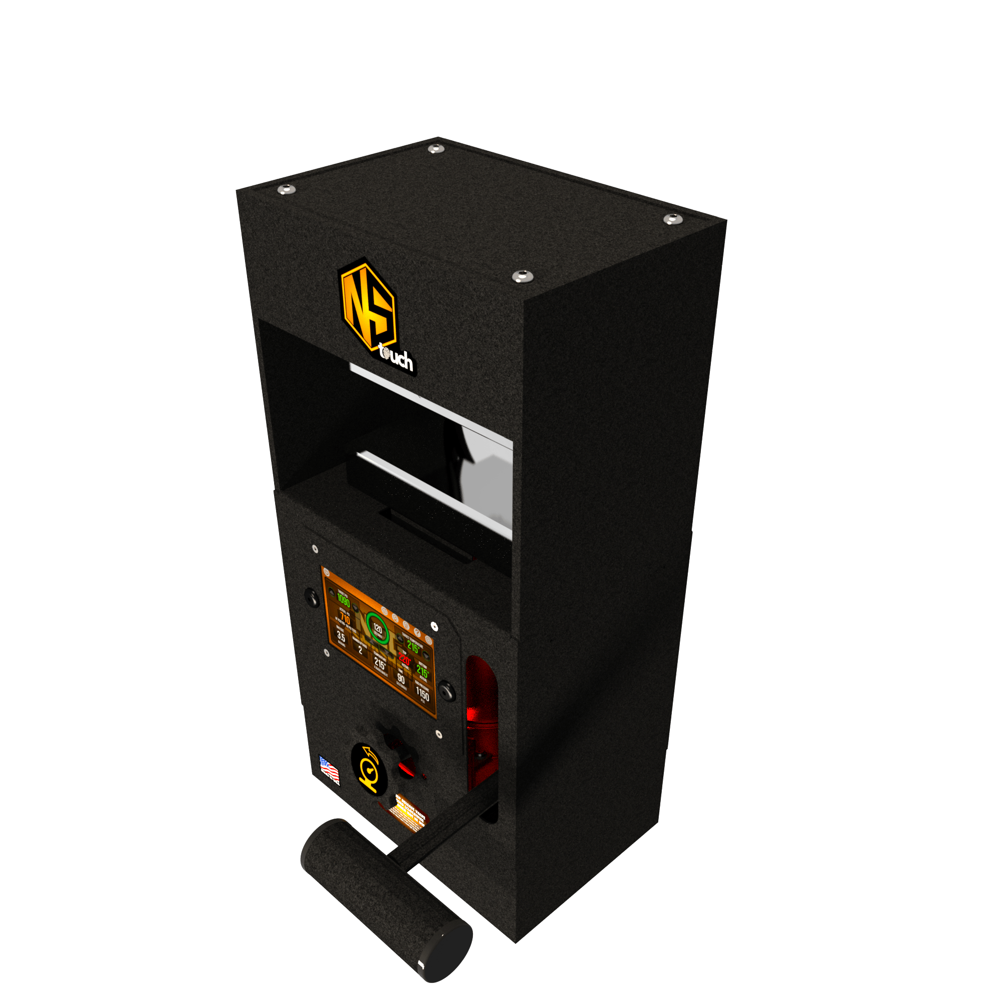 NugSmasher Touch 12 Ton Rosin Press Machine for Home Use - Electric Dab Press for Extracting Rosin, Wax & Concentrates - Perfect for DIY Cannabis Oil, CBD Extraction & Concentrate Making