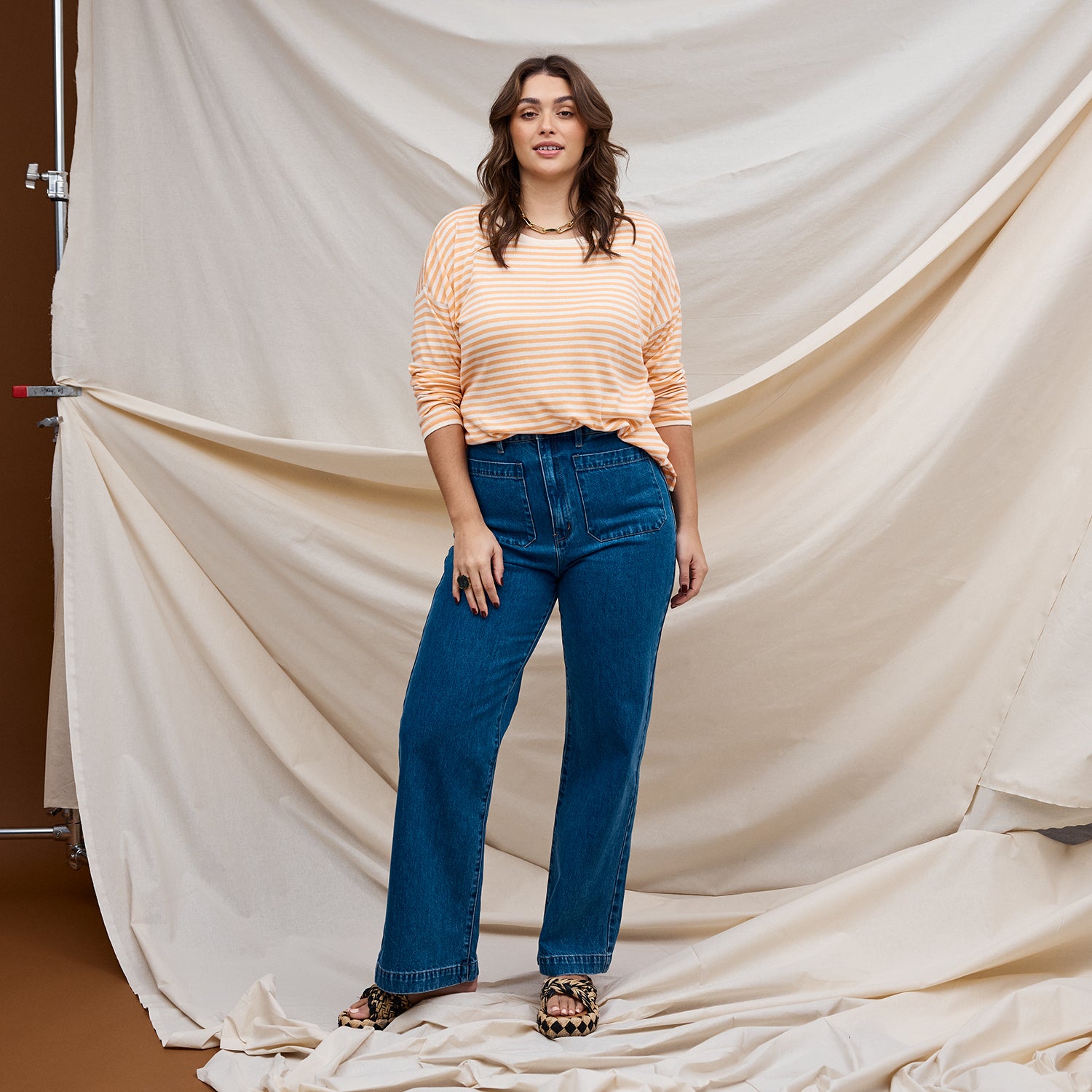 Kaeya Women's Knit Top - Soft Breathable Casual T-Shirt for Summer | Desert Beige | Perfect for Daily Wear, Office & Weekend Outings