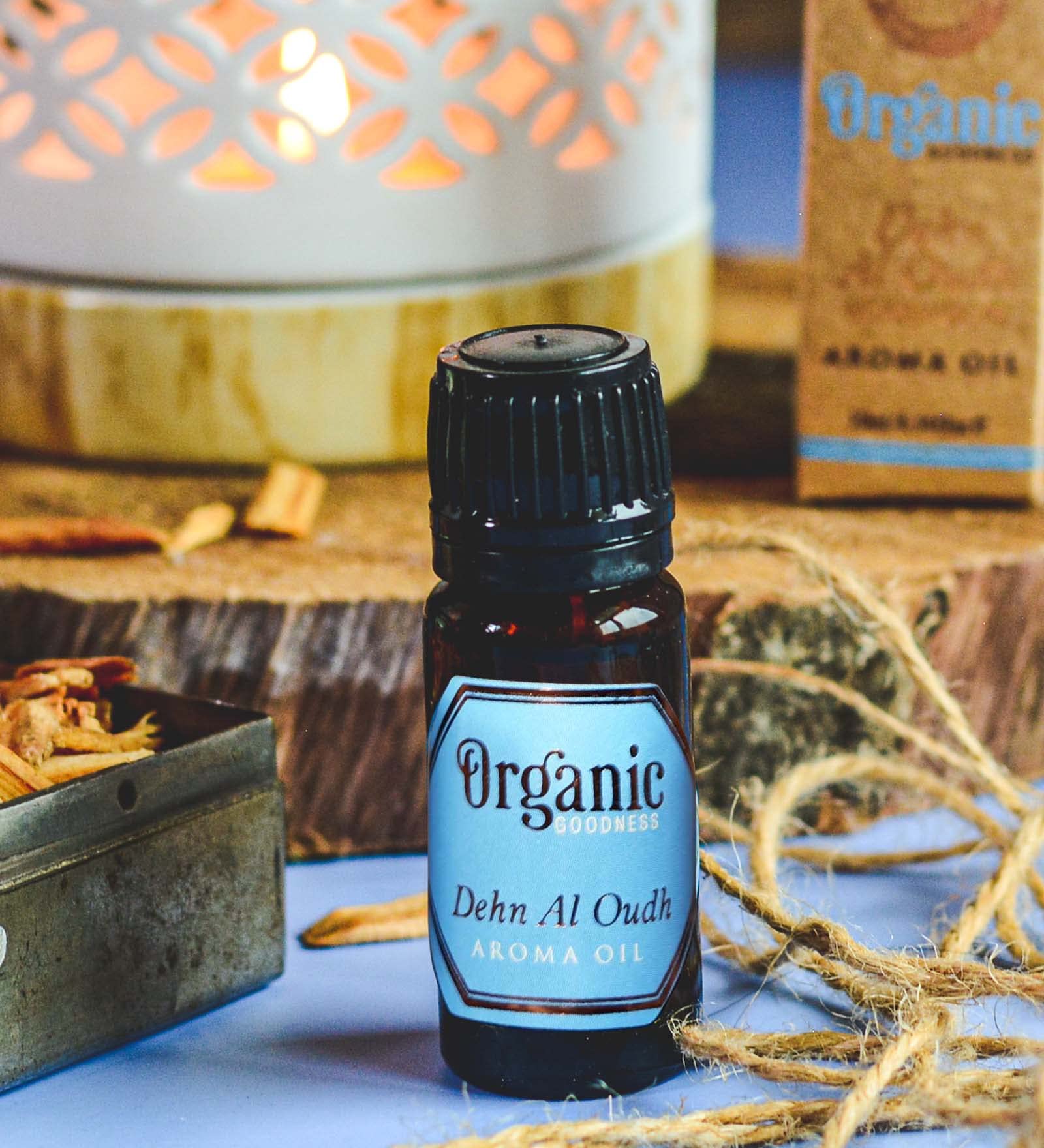 Song of India Organic Aroma Diffuser & Vaporizer Oil - 100% Pure Natural Essential Oil in Amber Glass Bottle (Dehn Al Oudh/Oud) for Home Relaxation, Yoga & Aromatherapy