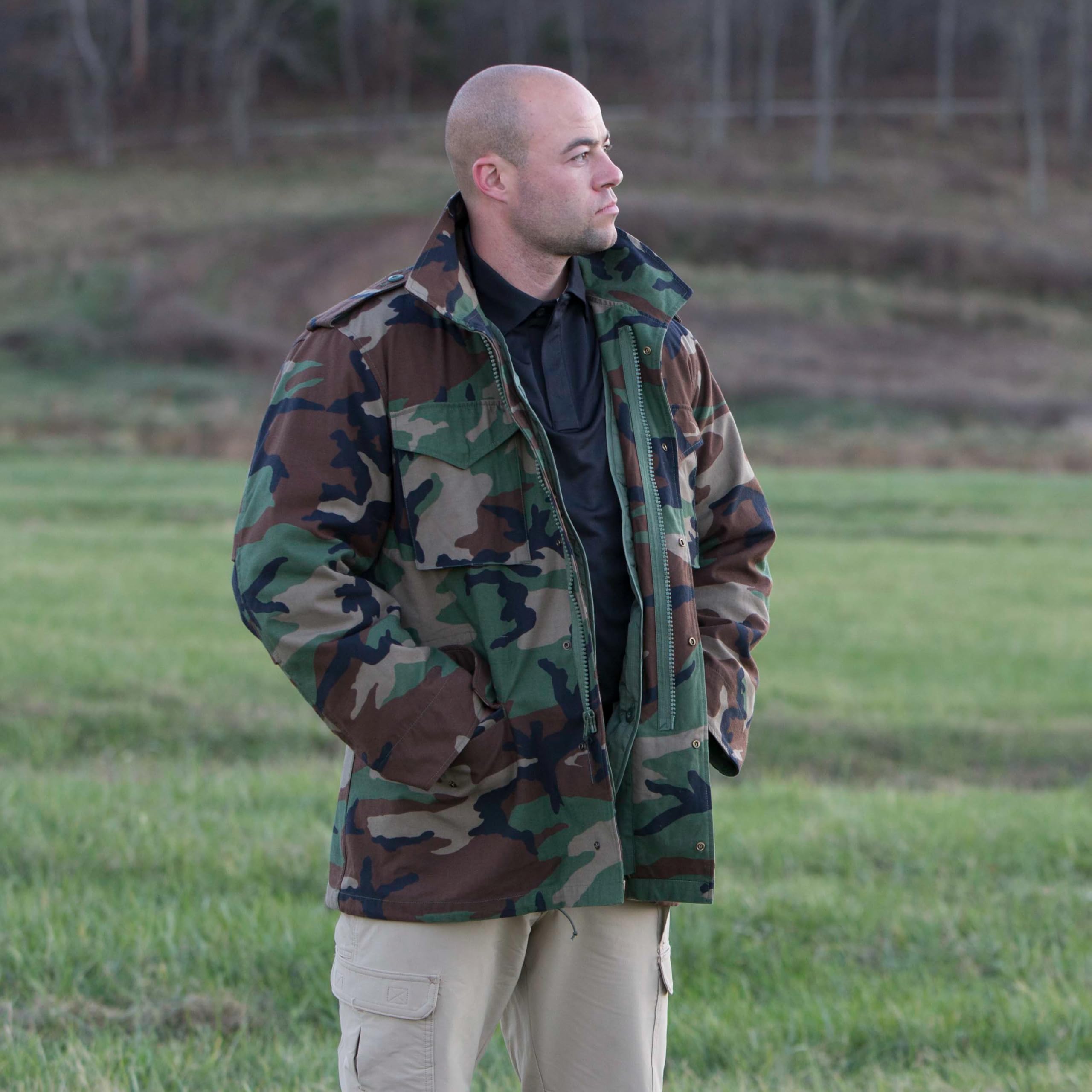 Propper Men's M65 Field Coat Jacket - Waterproof Military Style Outerwear for Hiking, Camping & Outdoor Adventures