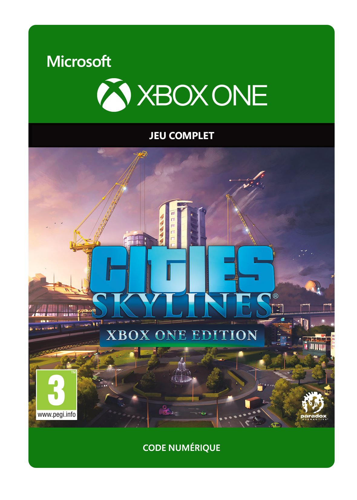 Cities: Skylines - Xbox One Edition | Digital Download Game Code for Xbox One | City Building Simulation Game for Strategy & Management Fans