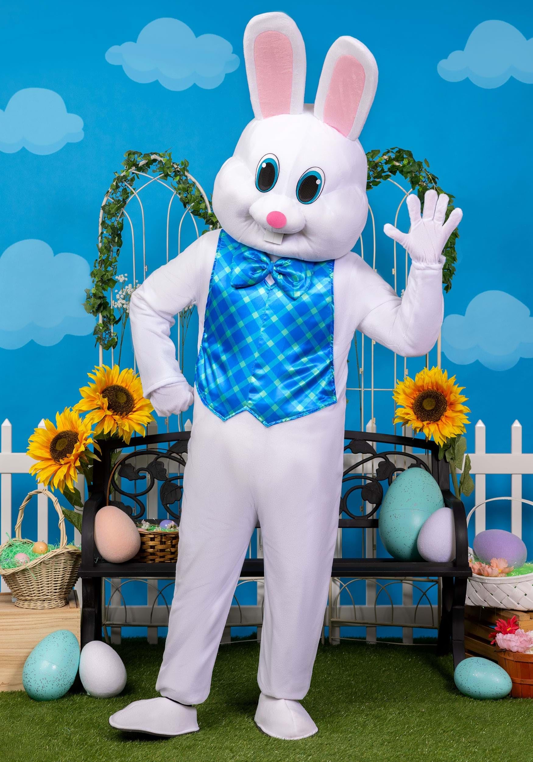 Deluxe Adult Easter Bunny Costume - Realistic Rabbit Mascot Suit for Halloween & Easter Parties - Perfect for Cosplay, Themed Events, and Holiday Celebrations
