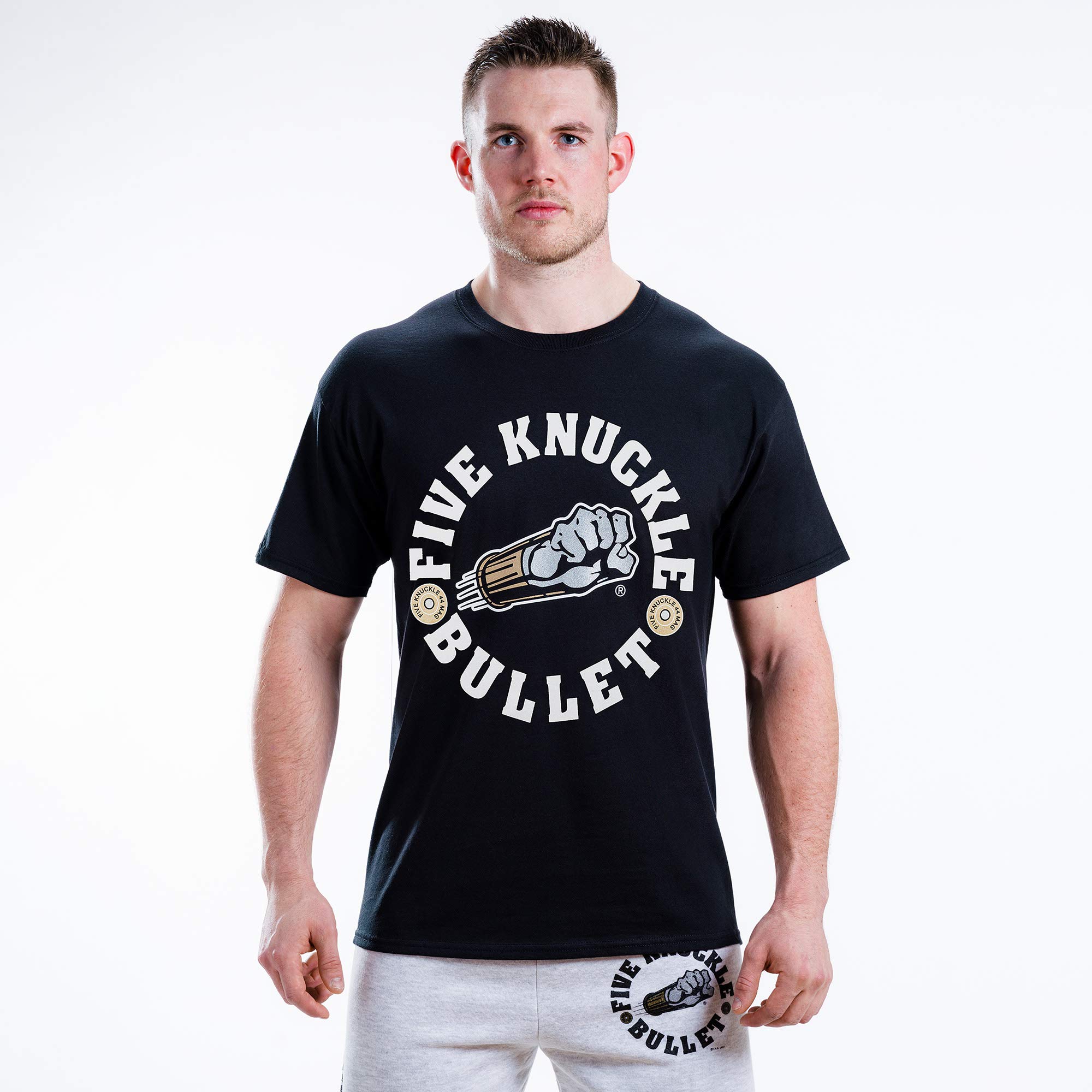 Original 44 MAG Logo T-Shirt - Heavyweight 100% Cotton Unisex Tee for Men & Women - Perfect for UFC MMA Boxing Fans, Gym Workouts & Streetwear Fashion