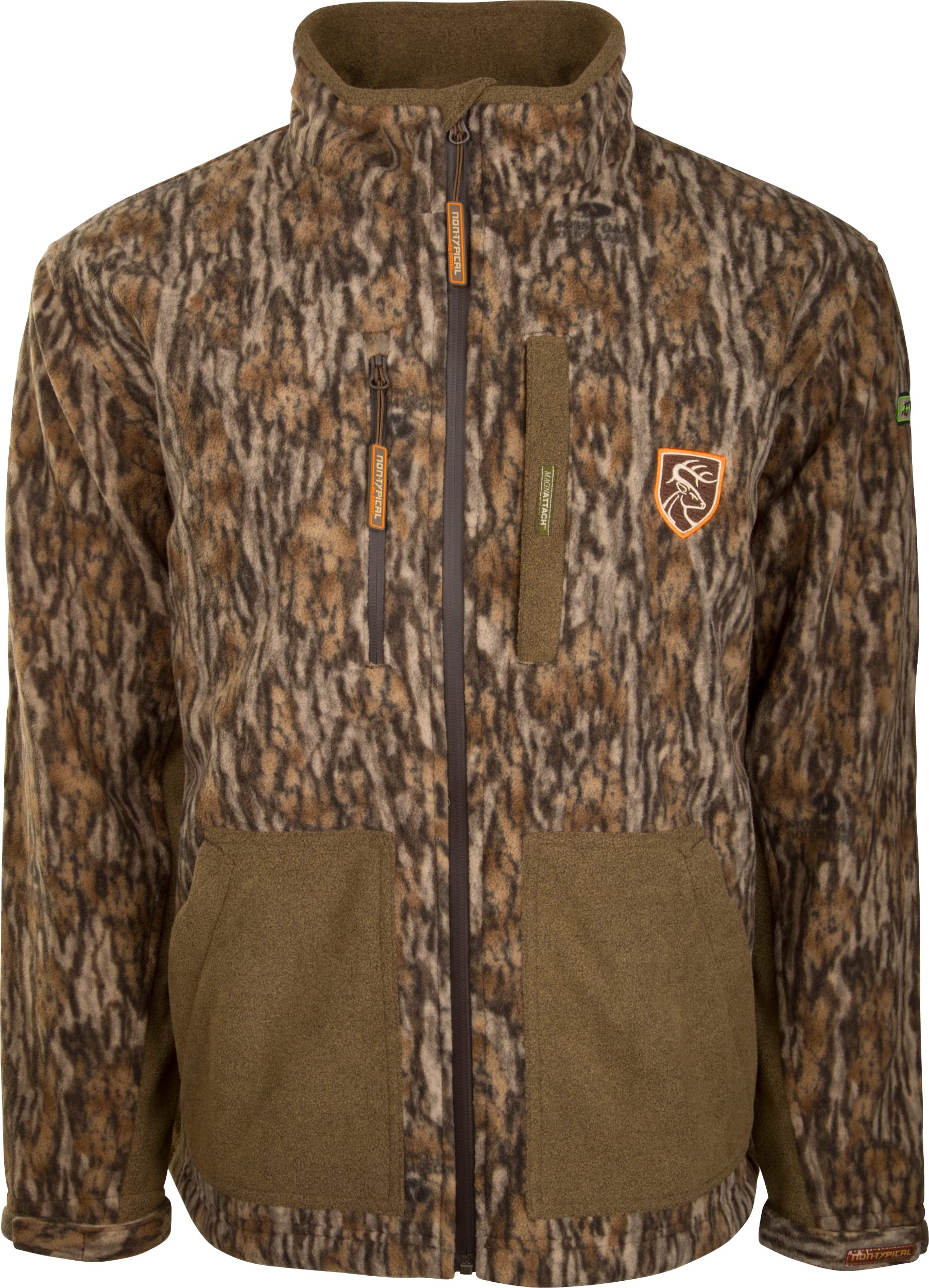 Drake Waterfowl HydroHush Heavyweight Full Zip Jacket with Agion Active XL™ - Realtree Edge Camo - Large Size - Waterproof Hunting Jacket for Outdoor Adventures