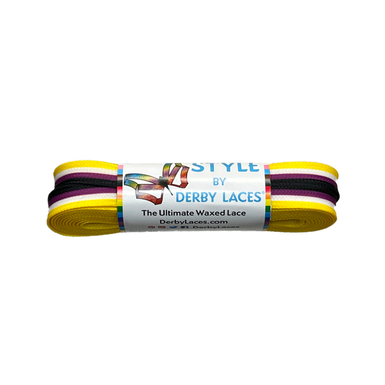 New Balance Stripe Waxed Shoelaces - Durable & Stylish for Sneakers, Boots & Casual Shoes | Perfect for Running, Hiking & Everyday Wear