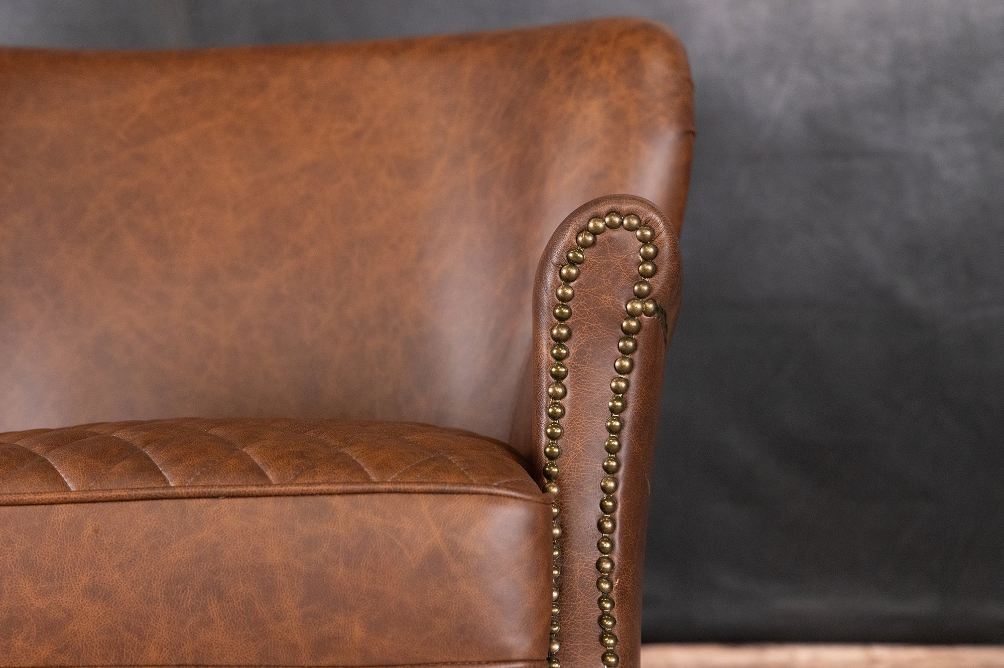 Premium Napoleon Leather Chair - High-Quality Genuine Leather Executive Office Chair - Perfect for Home Office, Conference Rooms & Study Spaces