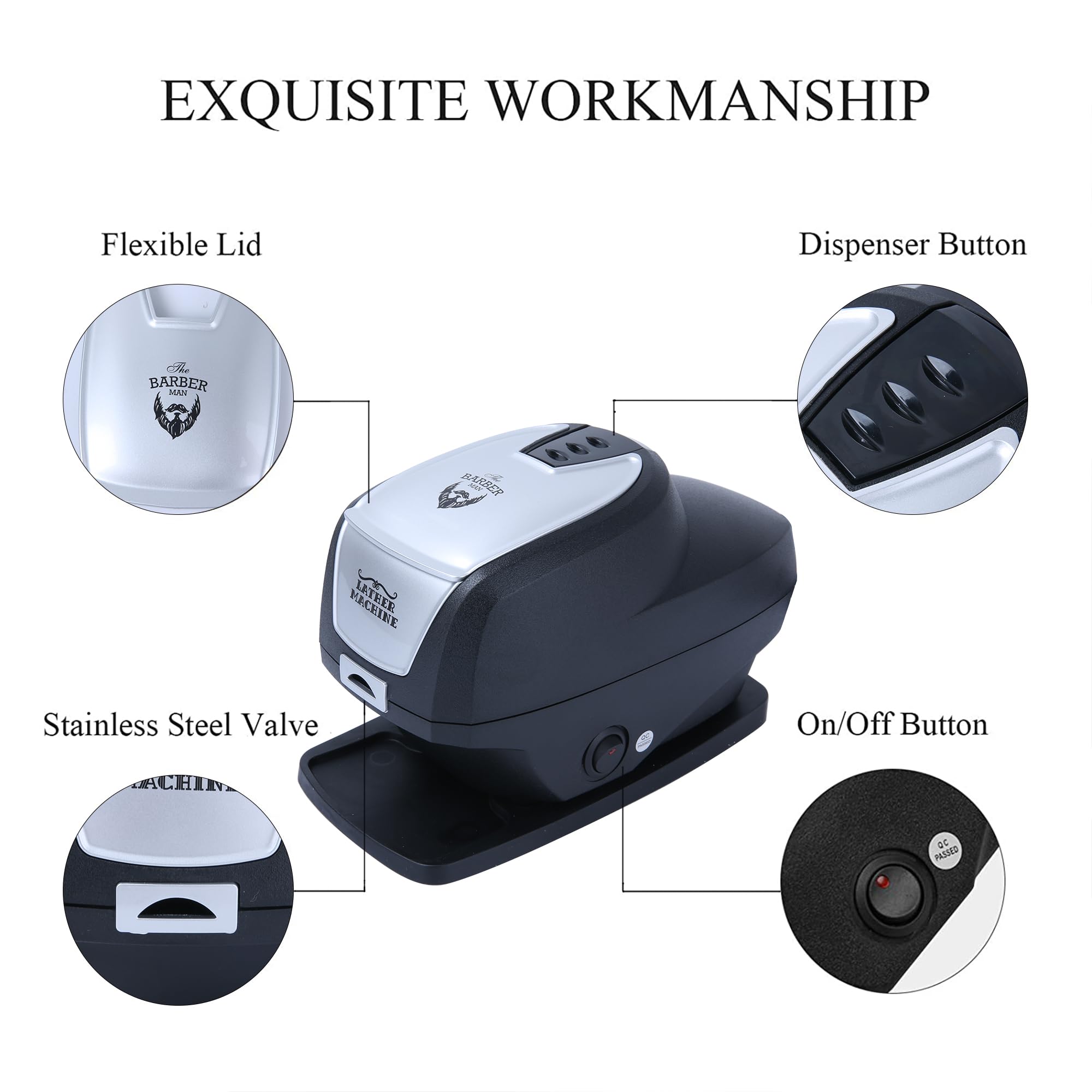 Professional Hot Lather Machine for Barber Shaving - Electric Shaving Cream Warmer with Temperature Control - Perfect for Men's Grooming, Home & Salon Use