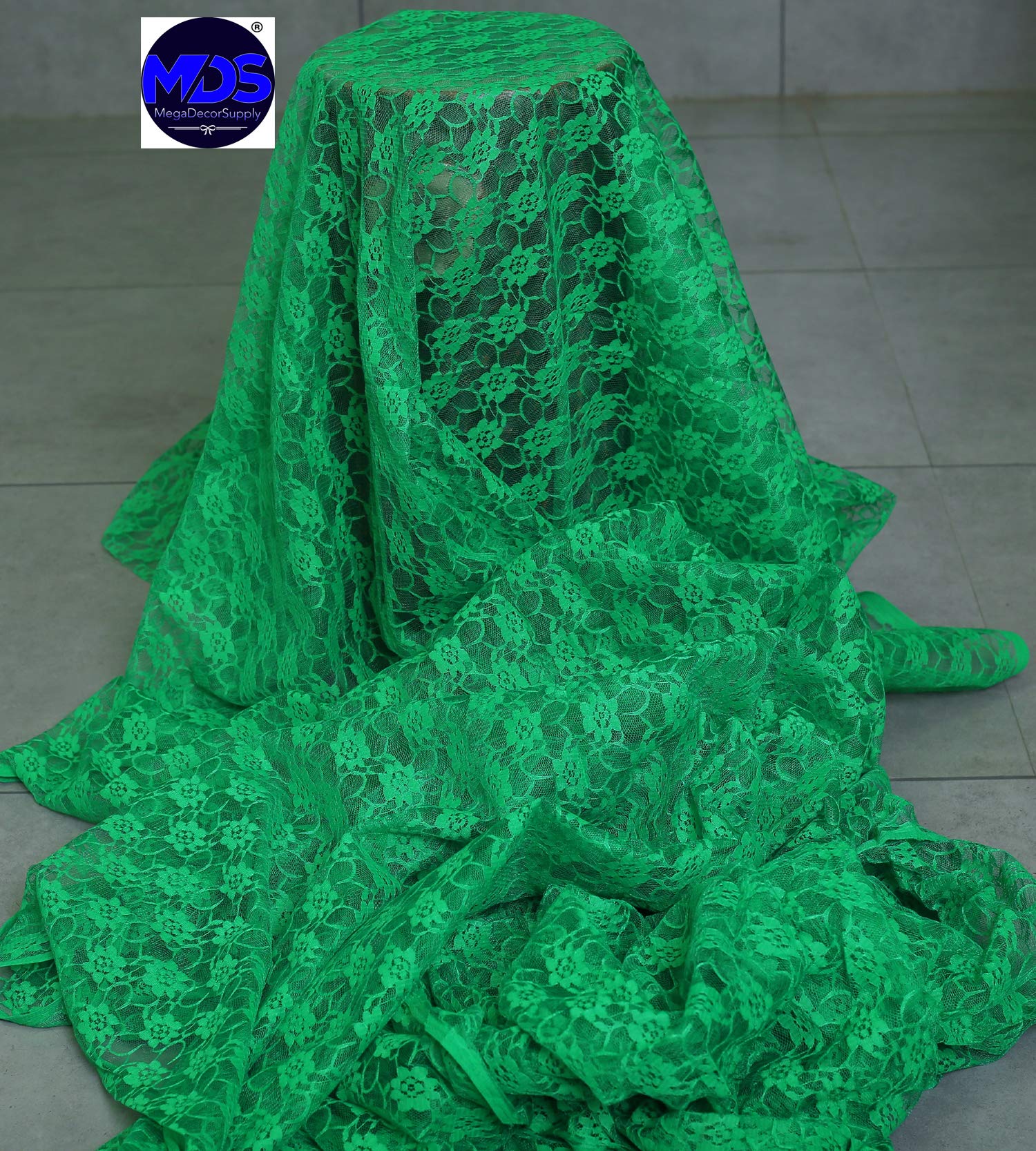 20 Pack 12x108 Inch Green Lace Table Runners for Wedding Decorations - Elegant Table Cover for Birthday Parties, Banquets, Graduations & Engagements - Fits Rectangle & Round Tables - Perfect for Home, Restaurant & Event Decor