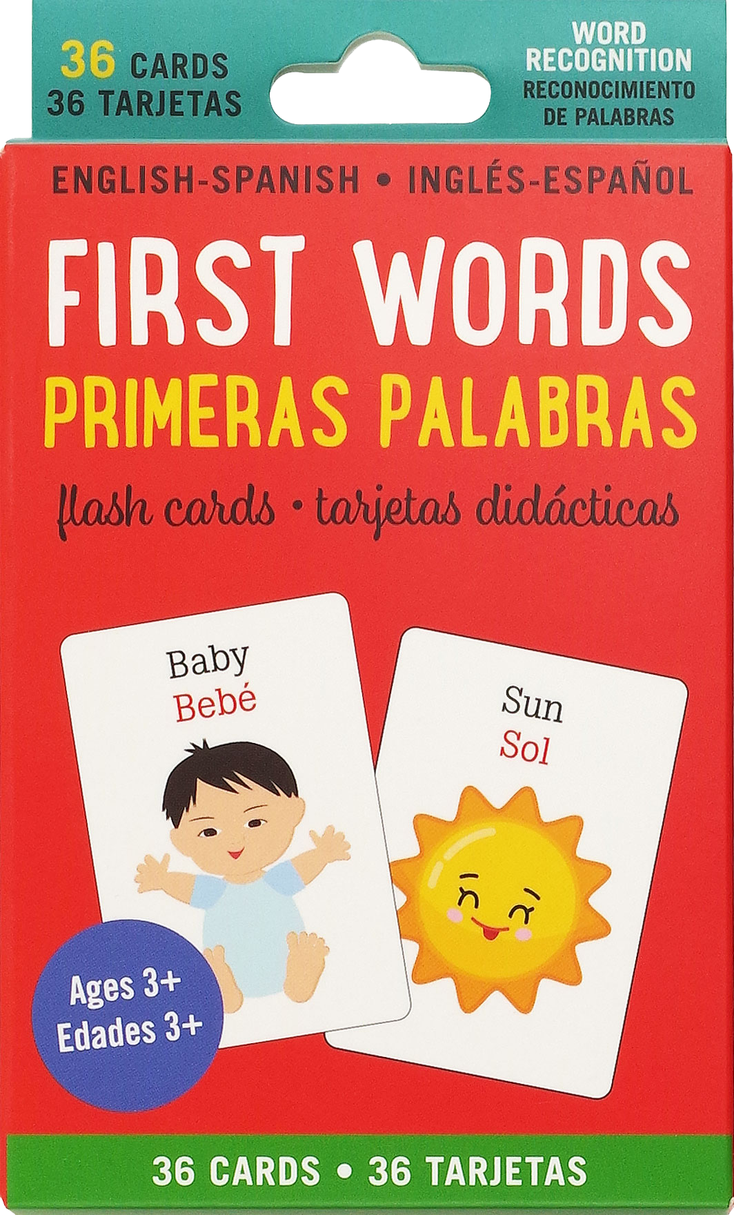 Bilingual English Spanish First Words Flash Cards for Kids - Early Learning Educational Toys for Toddlers & Preschoolers - Perfect for Homeschooling & Classroom Activities