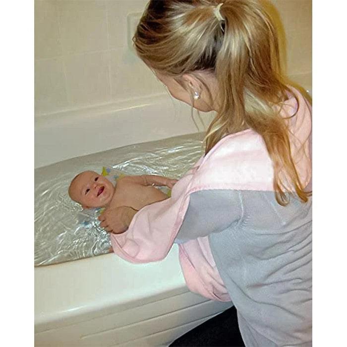 2-in-1 Baby Bath Towel & Apron Set - Soft Hooded Towel with Adjustable Straps for Newborns & Toddlers - Perfect for Bath Time, Swimming & Spa Days (Cream)