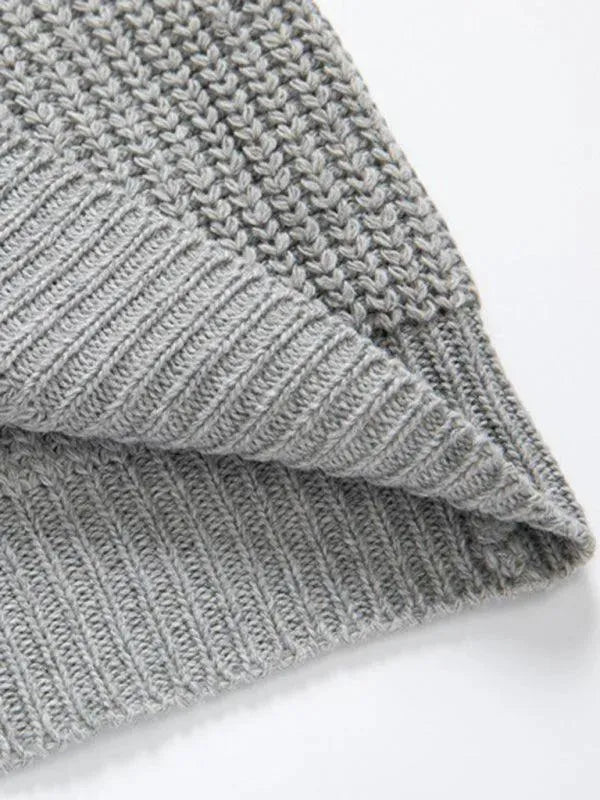 Men's Warm Turtleneck Pullover Sweater - Winter Knit Top for Casual Wear, Office & Outdoor Activities
