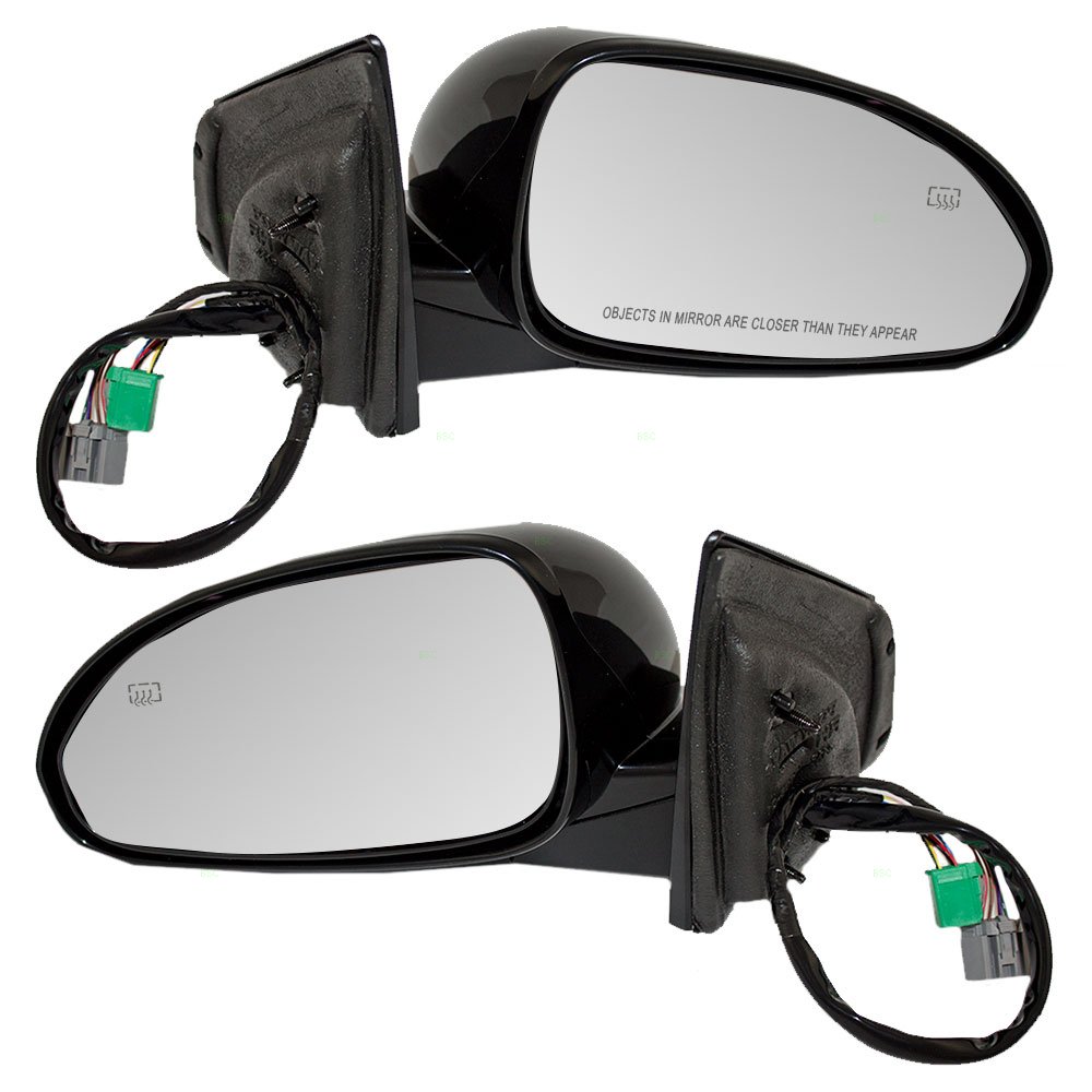 Aftermarket Heated Power Folding Side View Mirrors with Turn Signal & Memory Function - Driver & Passenger Pair Replacement for 2008-2013 Buick Enclave | Easy Installation & All-Weather Driving Safety