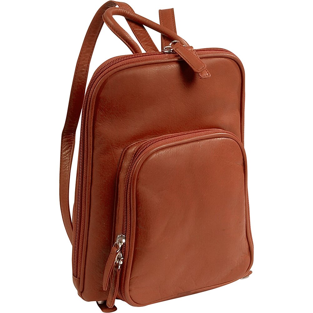 Premium Cashmere Small Organizer Backpack for Women & Men - Medium Size (Brandy Color) - Perfect for Travel, Work, and Everyday Use