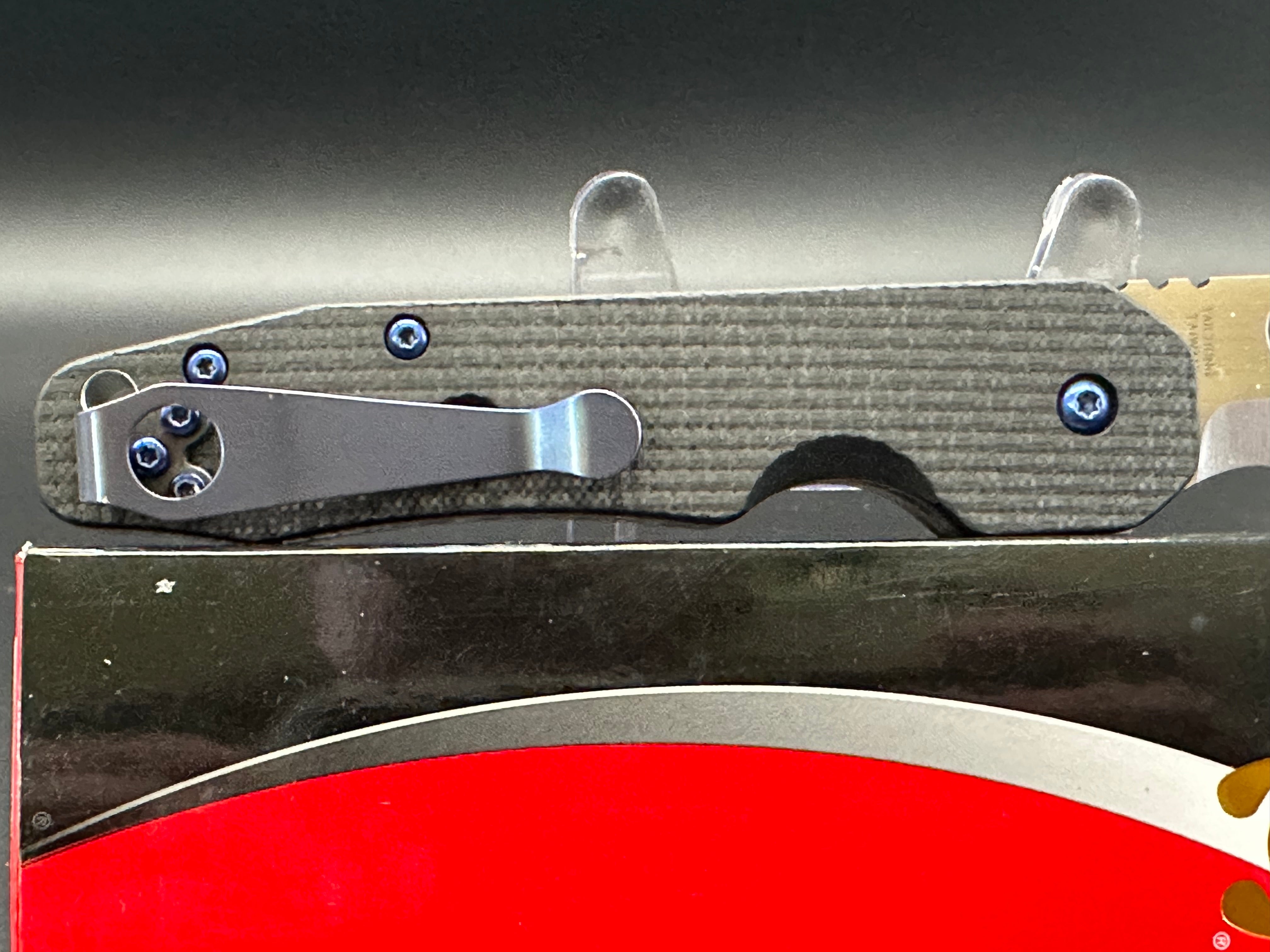 Spyderco Smock Folding Knife - CPM-S30V Steel Blade, Carbon Fiber Handle - EDC Pocket Knife for Outdoor, Camping, and Everyday Carry
