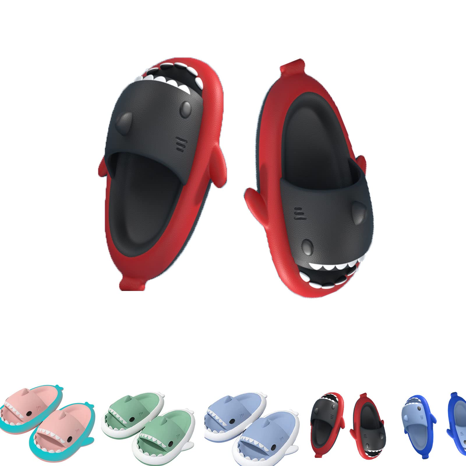 **Shark Slides for Men & Women - Cloud Shark Slippers with Ice Socks - Comfortable Summer & Shower Slippers for Indoor/Outdoor Wear**
